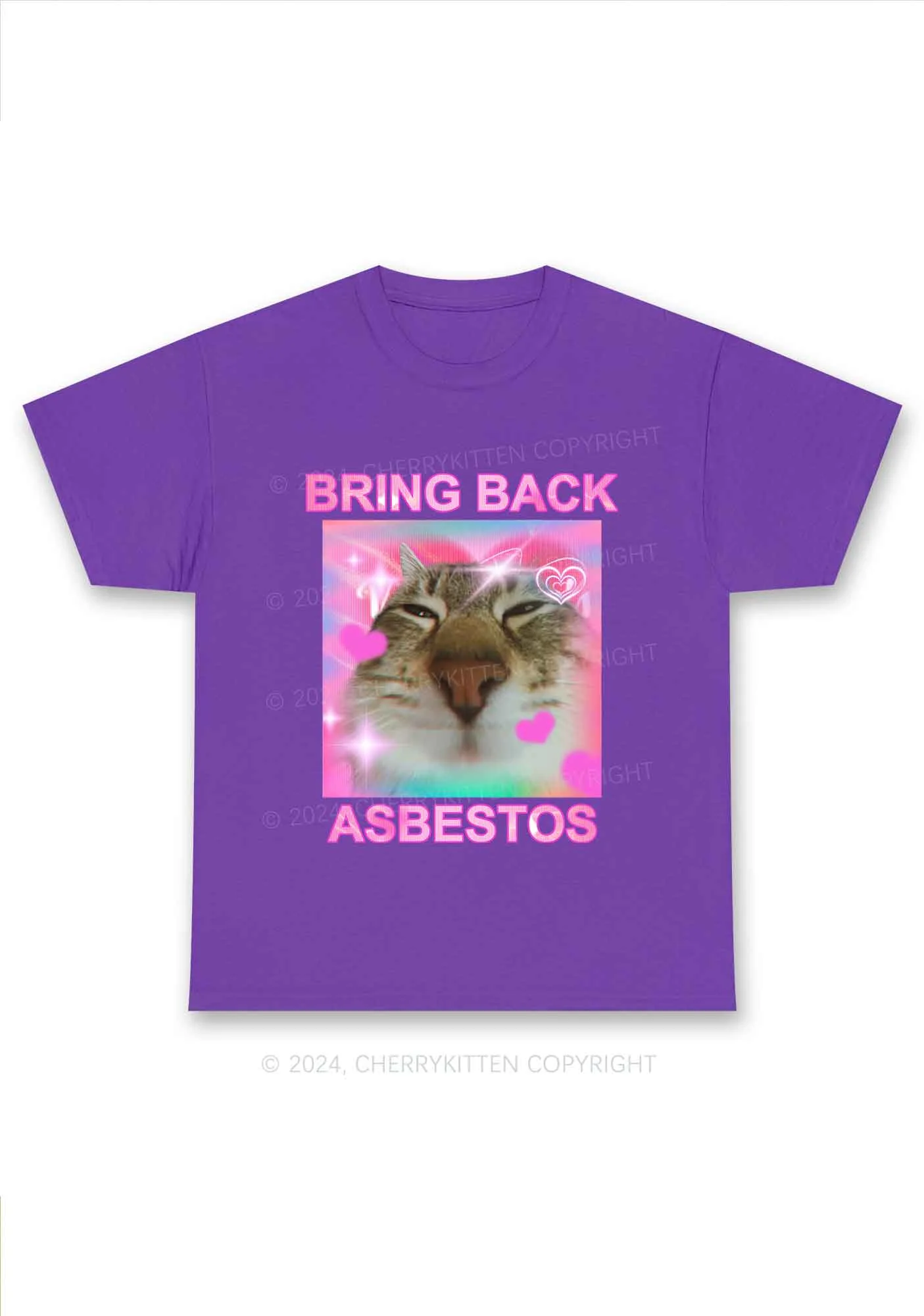 Bring Back Asbestos Y2K Chunky Shirt Cherrykitten - Image 3