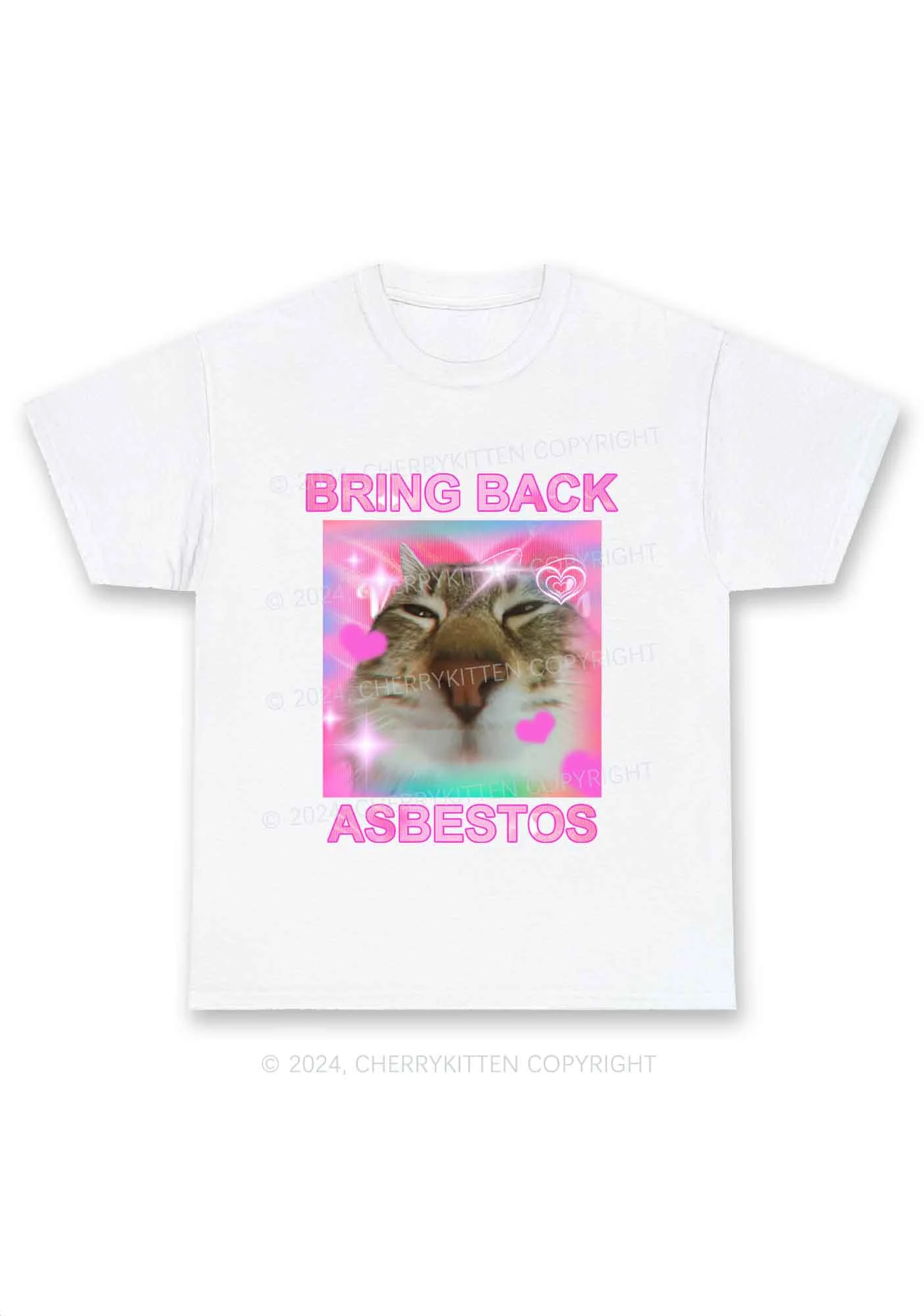 Bring Back Asbestos Y2K Chunky Shirt Cherrykitten - Image 4