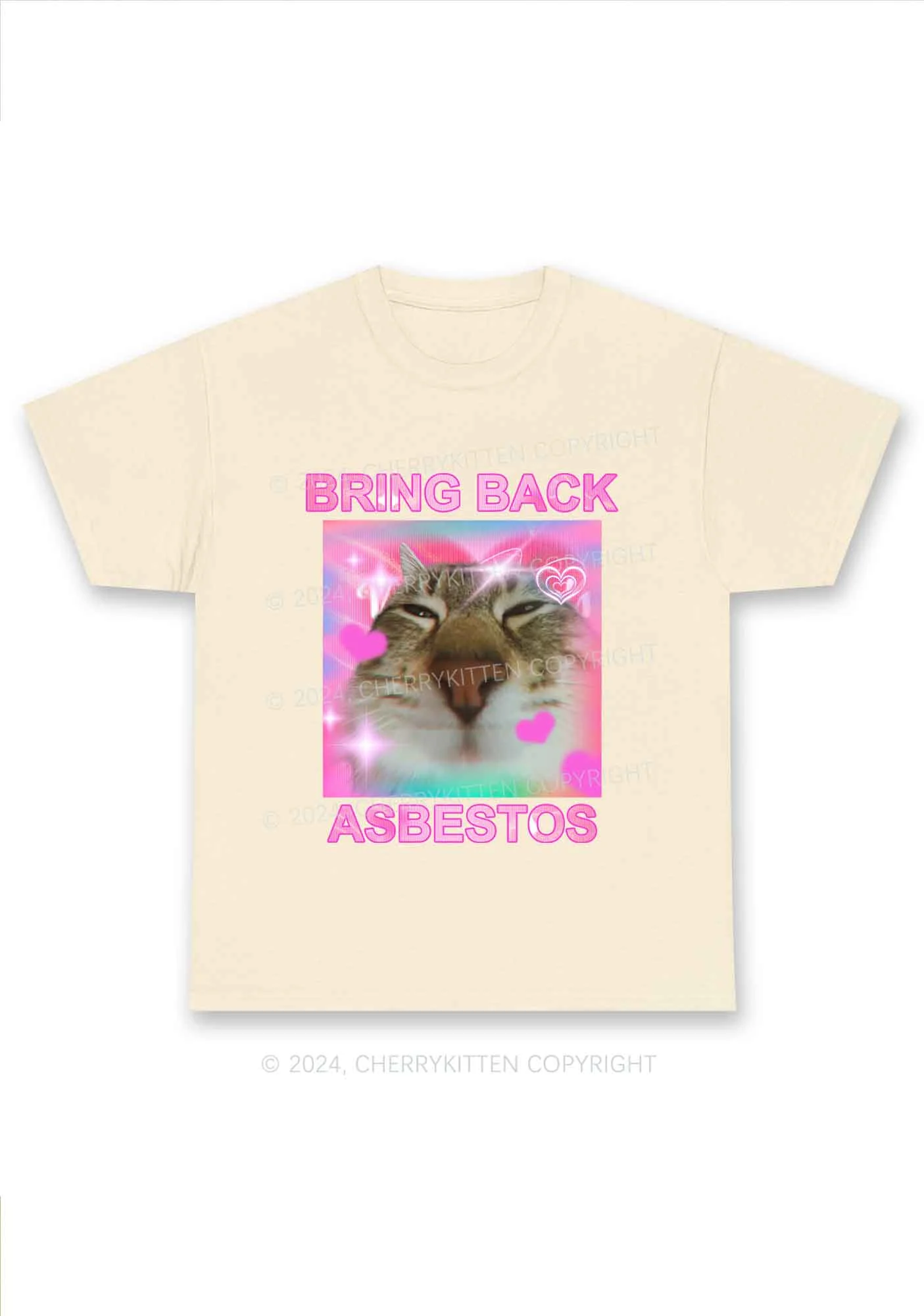 Bring Back Asbestos Y2K Chunky Shirt Cherrykitten - Image 5