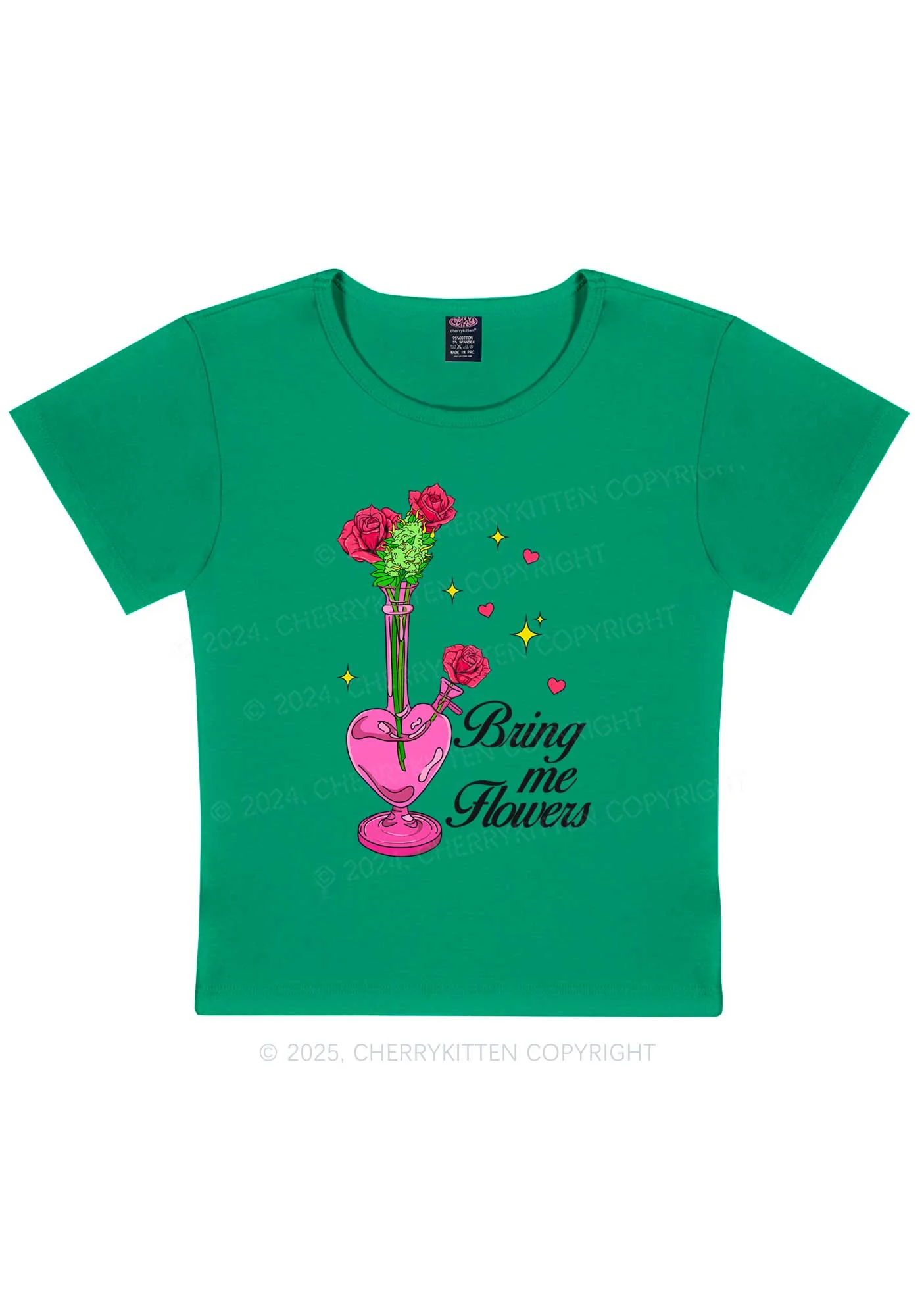 Bring Me Flowers Y2K Baby Tee Cherrykitten - Image 11