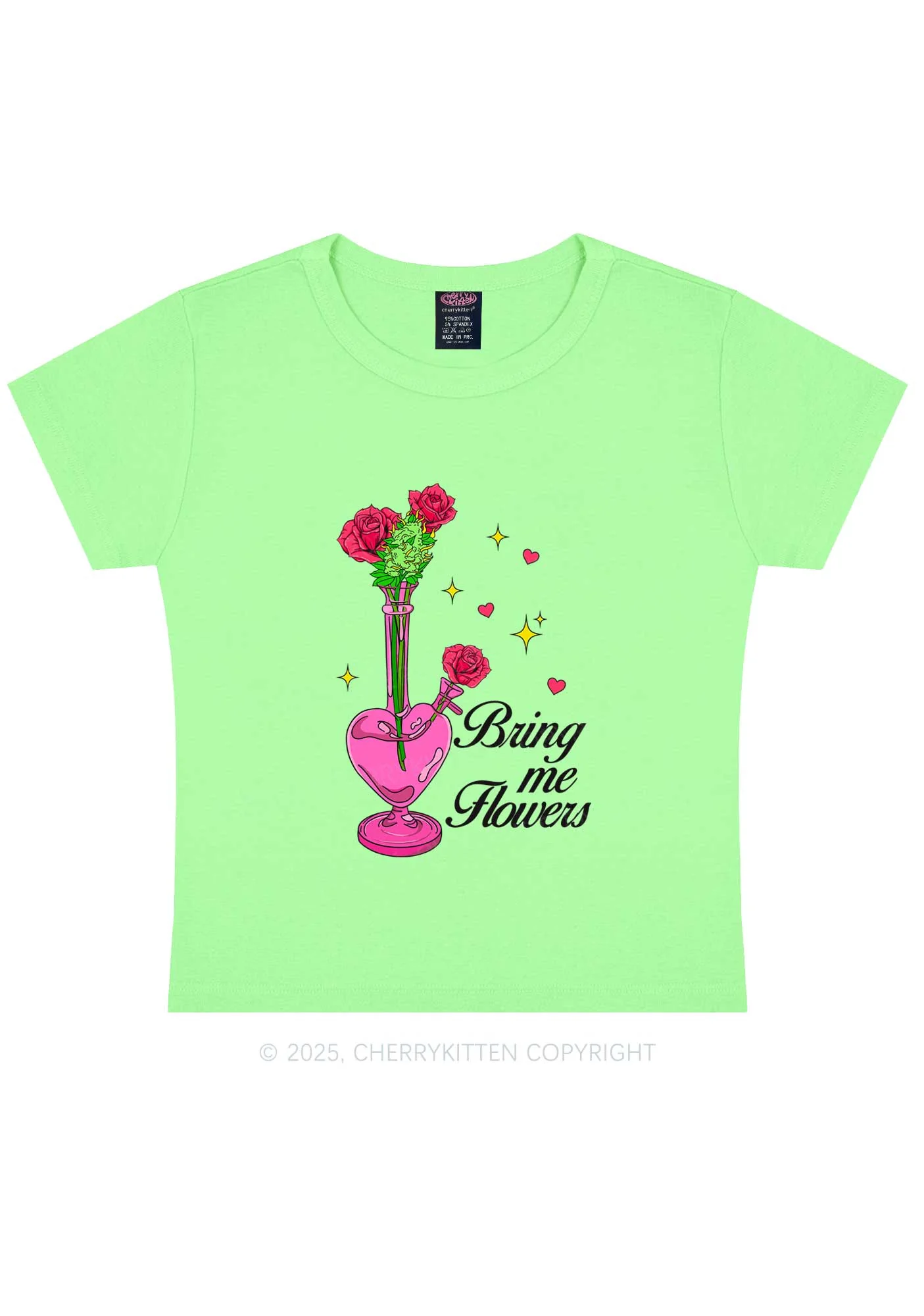 Bring Me Flowers Y2K Baby Tee Cherrykitten - Image 12