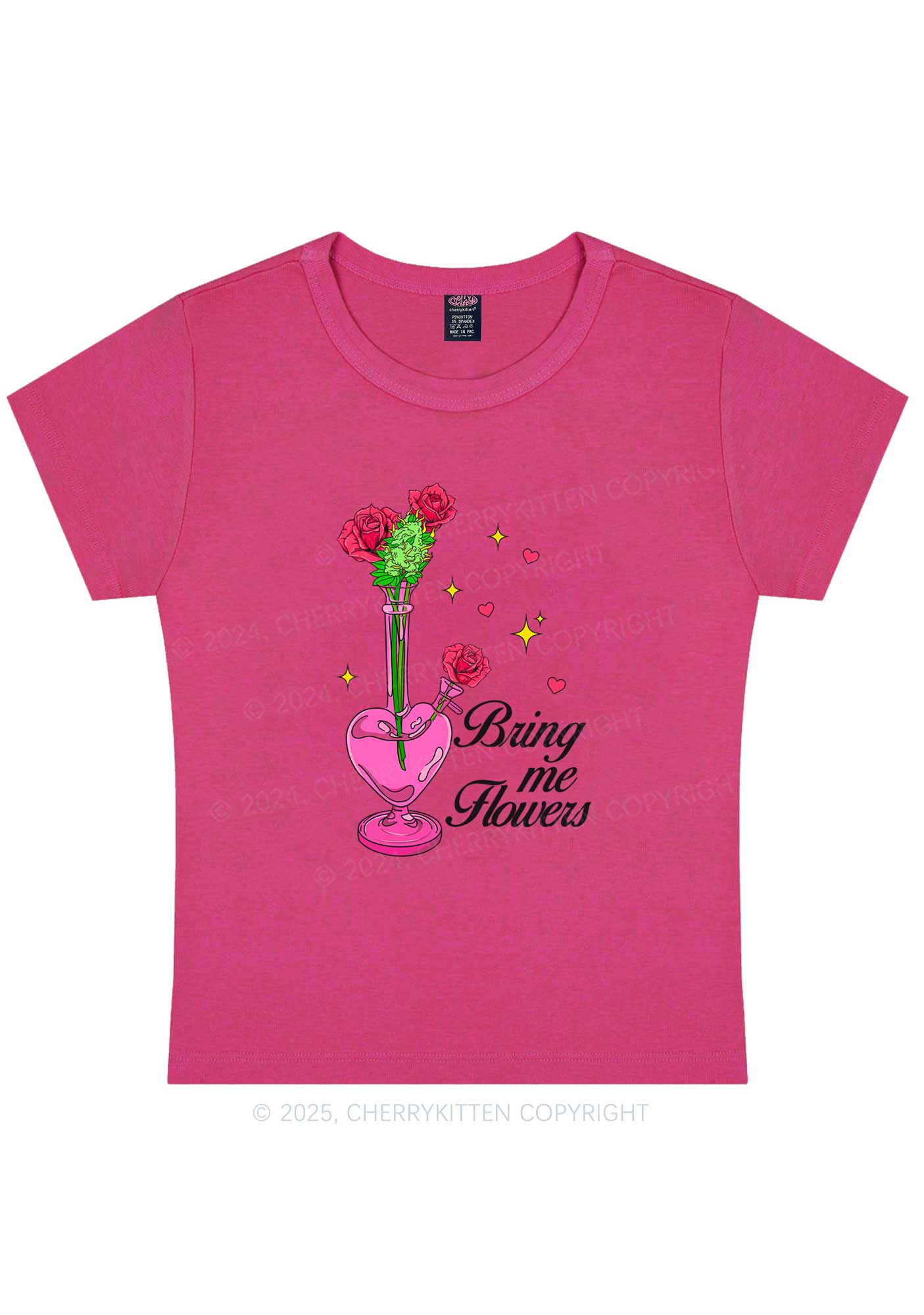 Bring Me Flowers Y2K Baby Tee Cherrykitten - Image 7