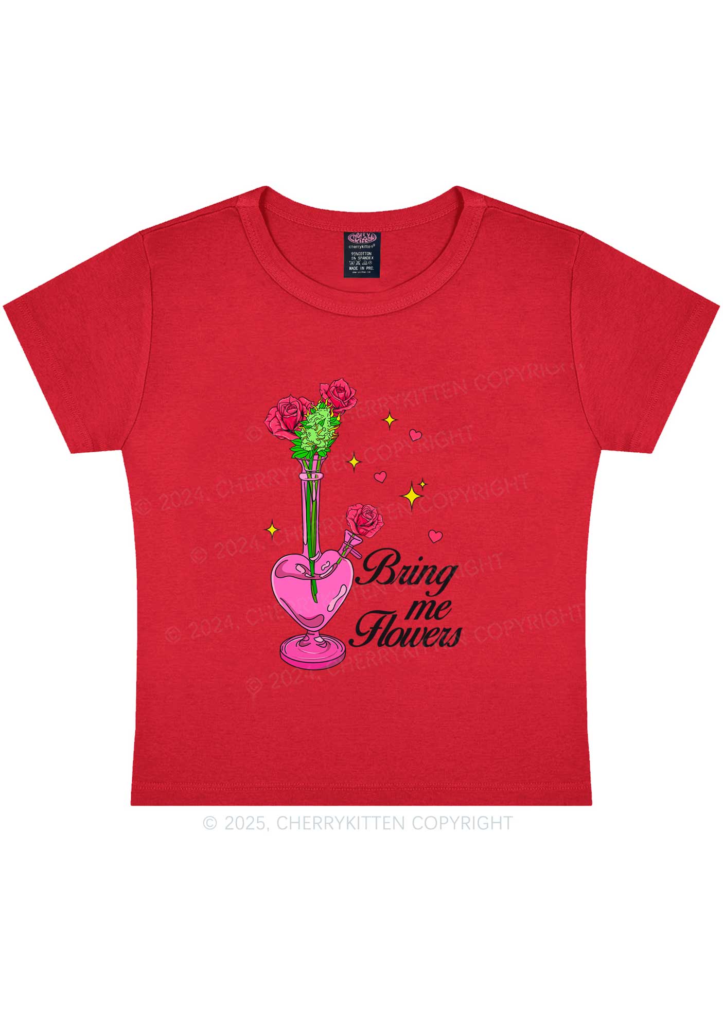 Bring Me Flowers Y2K Baby Tee Cherrykitten - Image 8