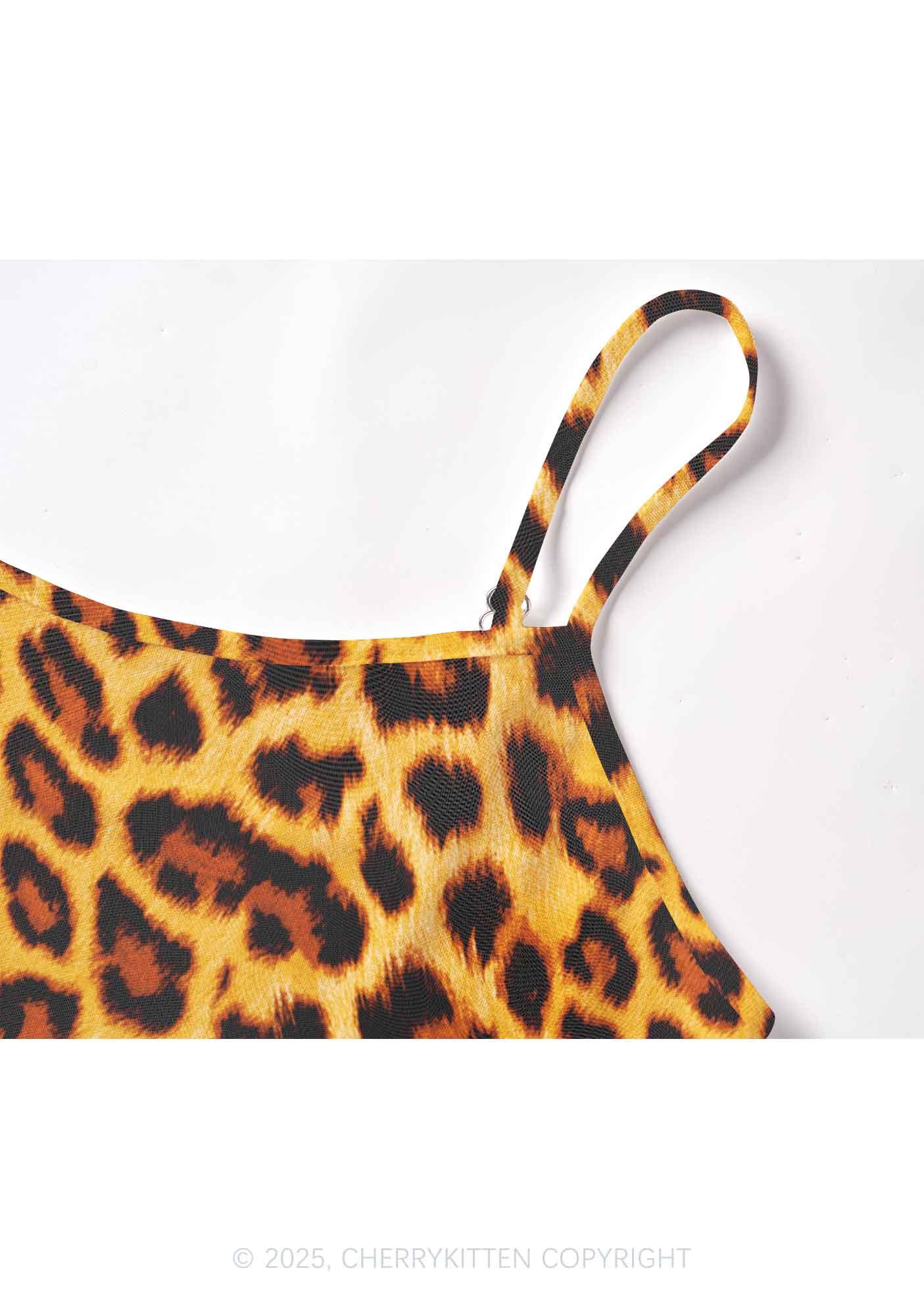 Brown Leopard Y2K Mesh Cami Tank Cherrykitten - Image 4