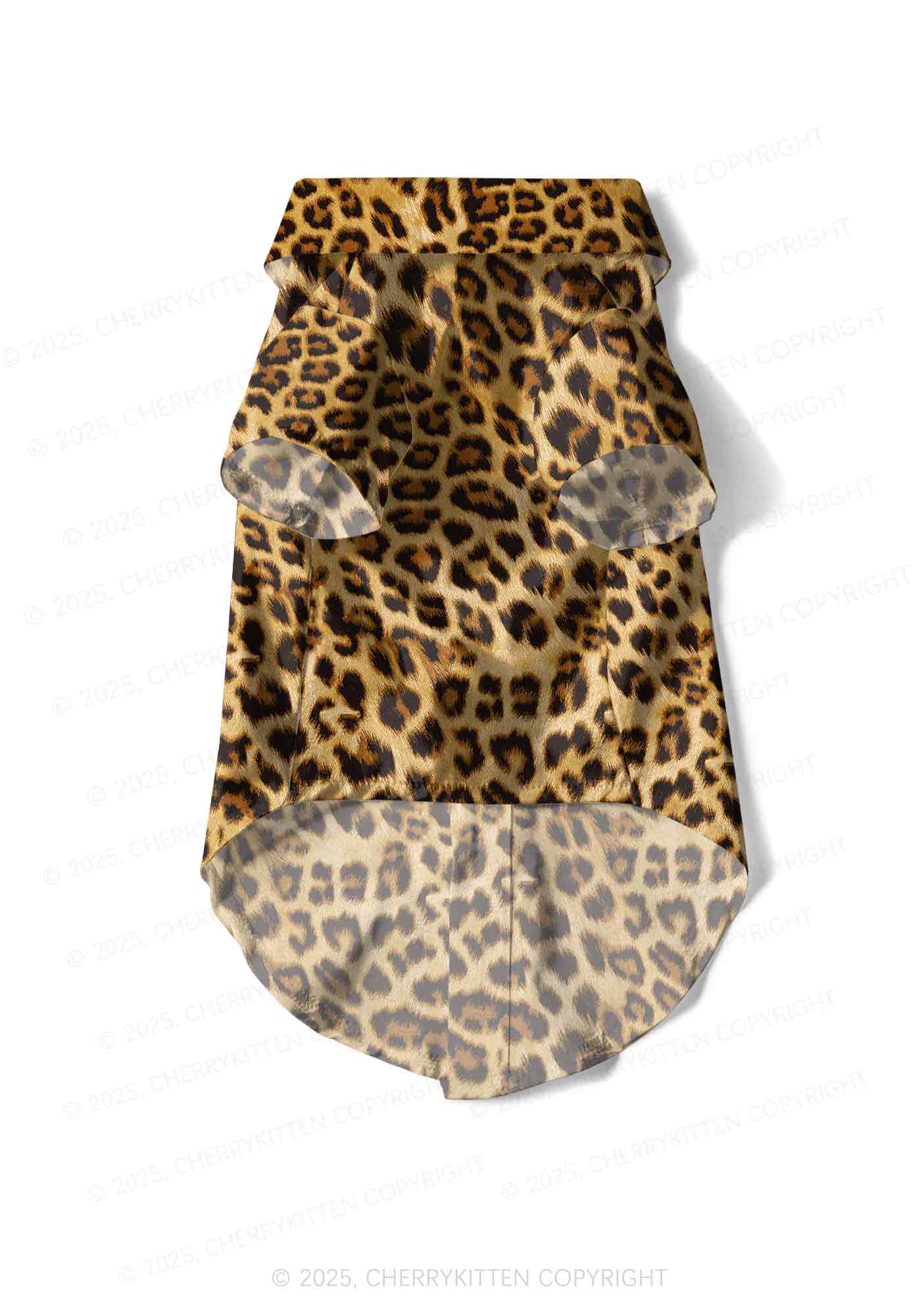 Brown Leopard Y2K Pet Shirts Cherrykitten - Image 4