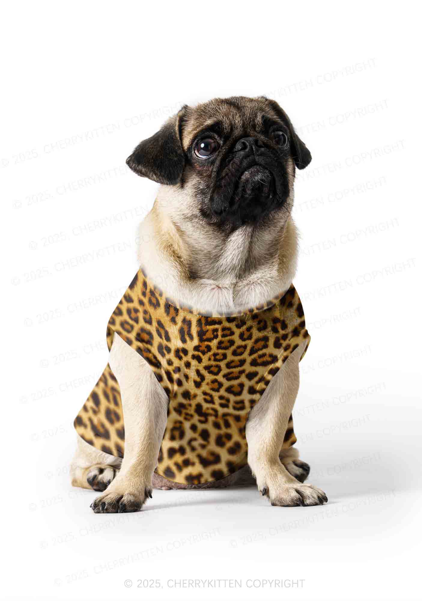 Brown Leopard Y2K Pet Tank Top Cherrykitten - Image 3