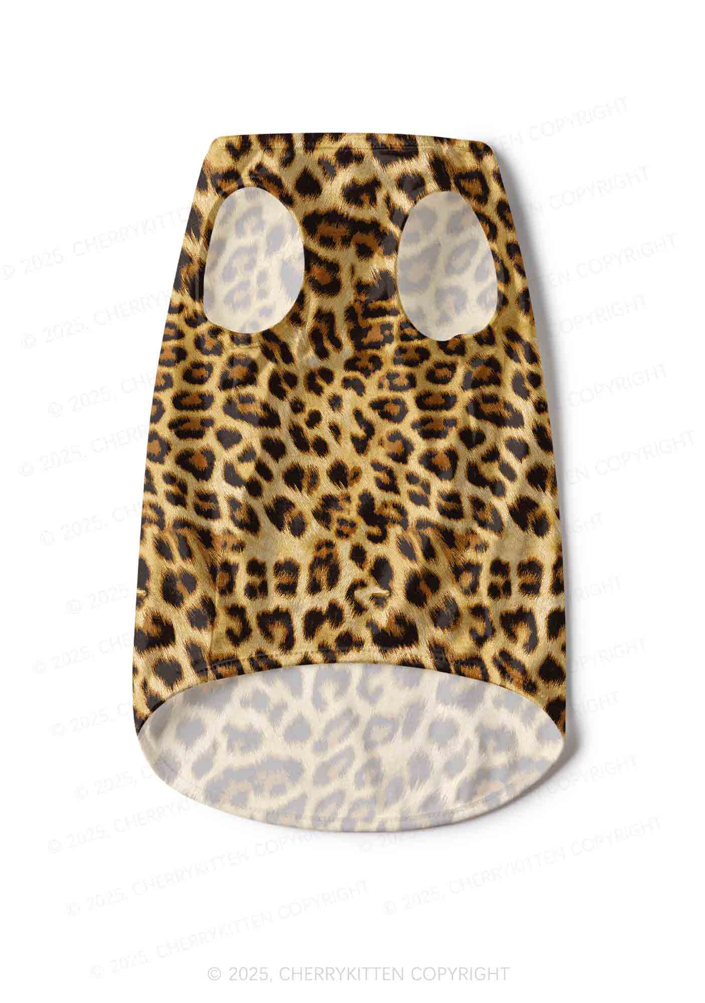 Brown Leopard Y2K Pet Tank Top Cherrykitten - Image 4