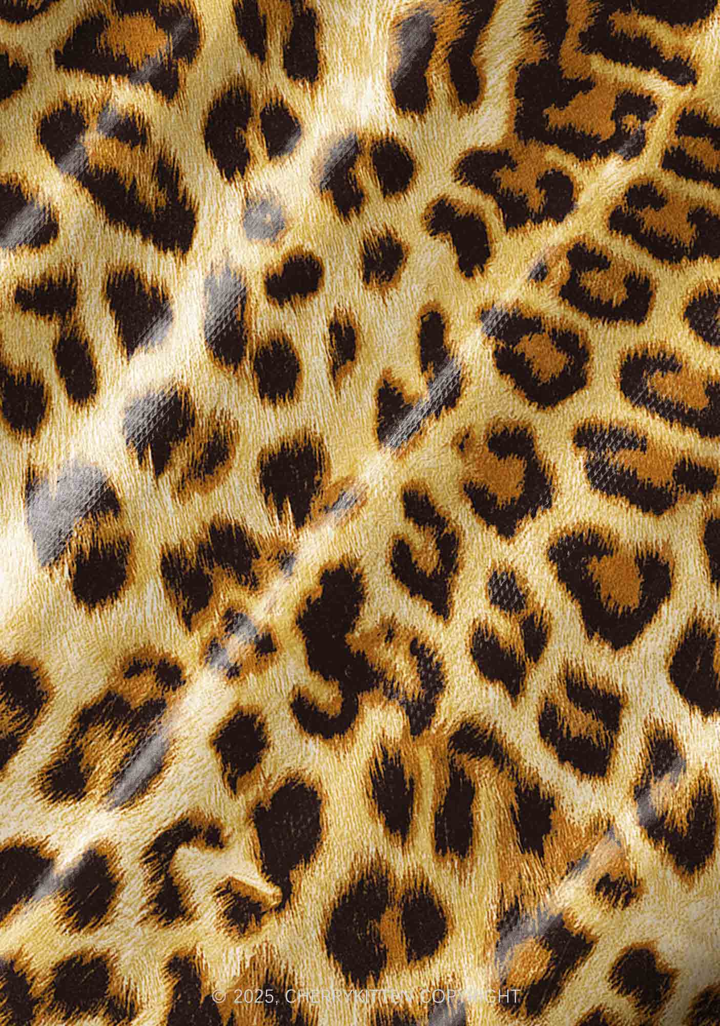Brown Leopard Y2K Pet Tank Top Cherrykitten - Image 5