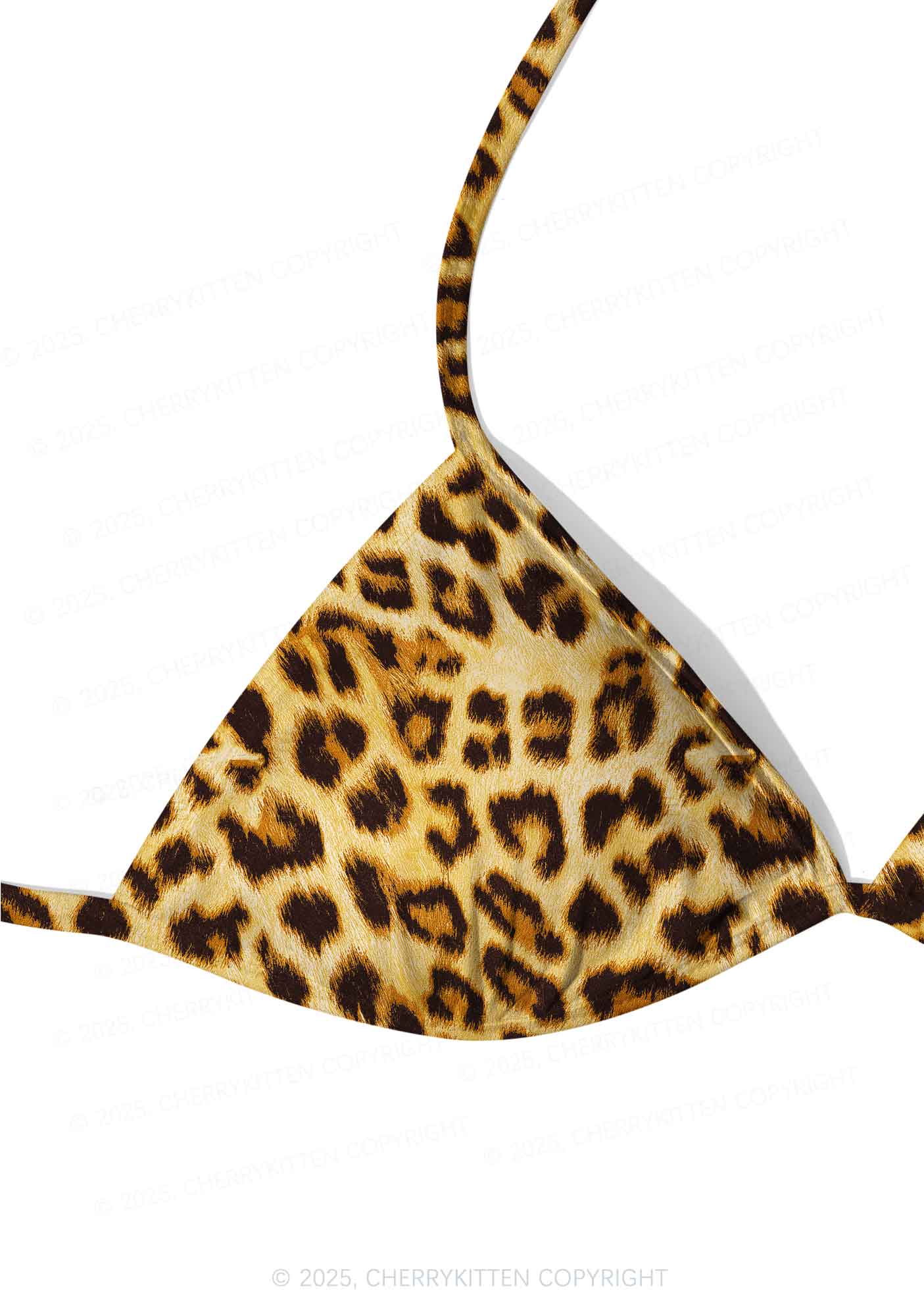 Brown Leopard Y2K Print Bikini Set Cherrykitten - Image 3