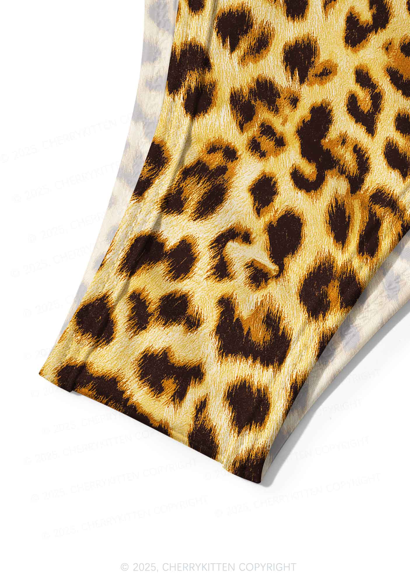Brown Leopard Y2K Print Bikini Set Cherrykitten - Image 5