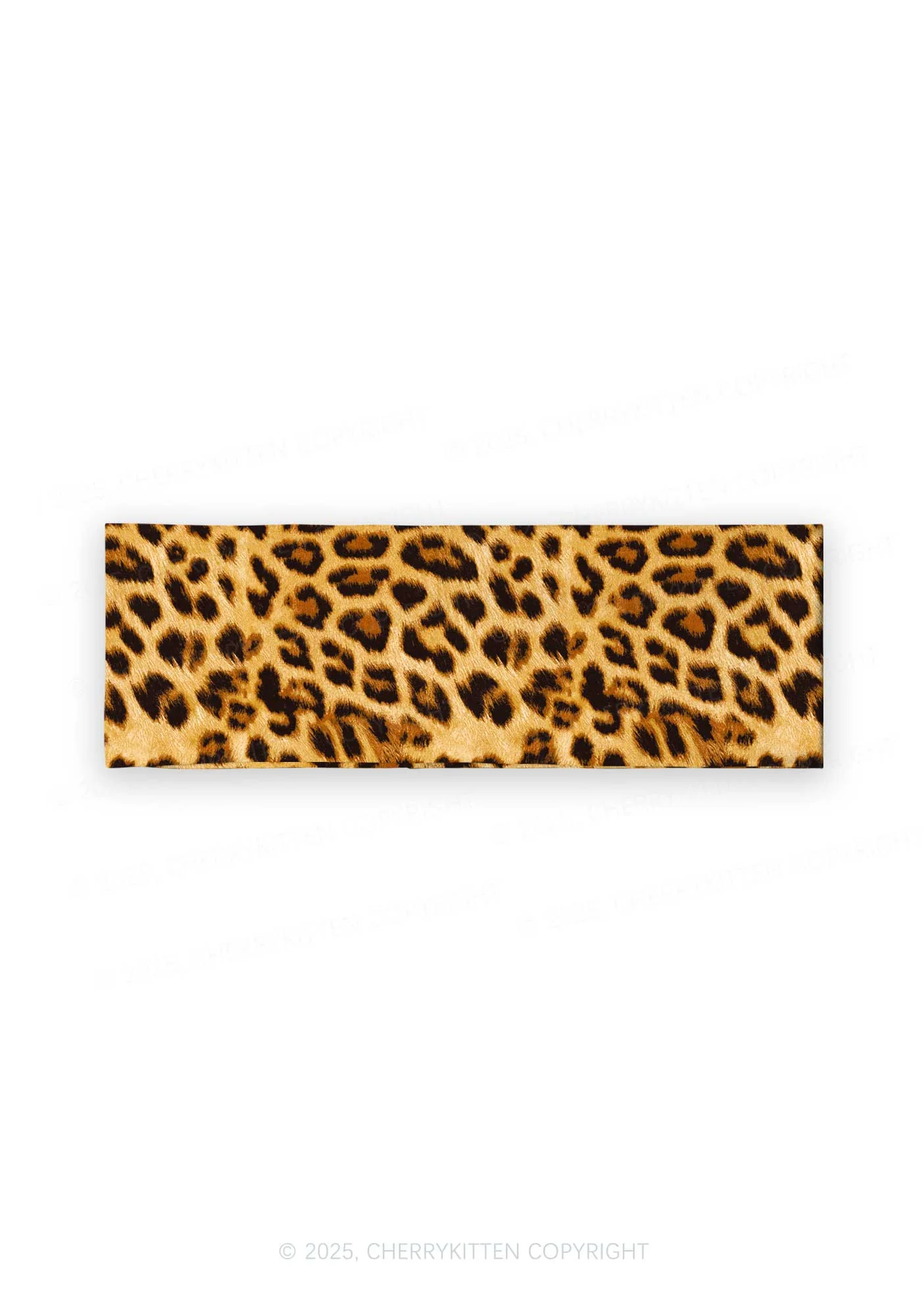 Brown Leopard Y2K Print Headband Cherrykitten - Image 2