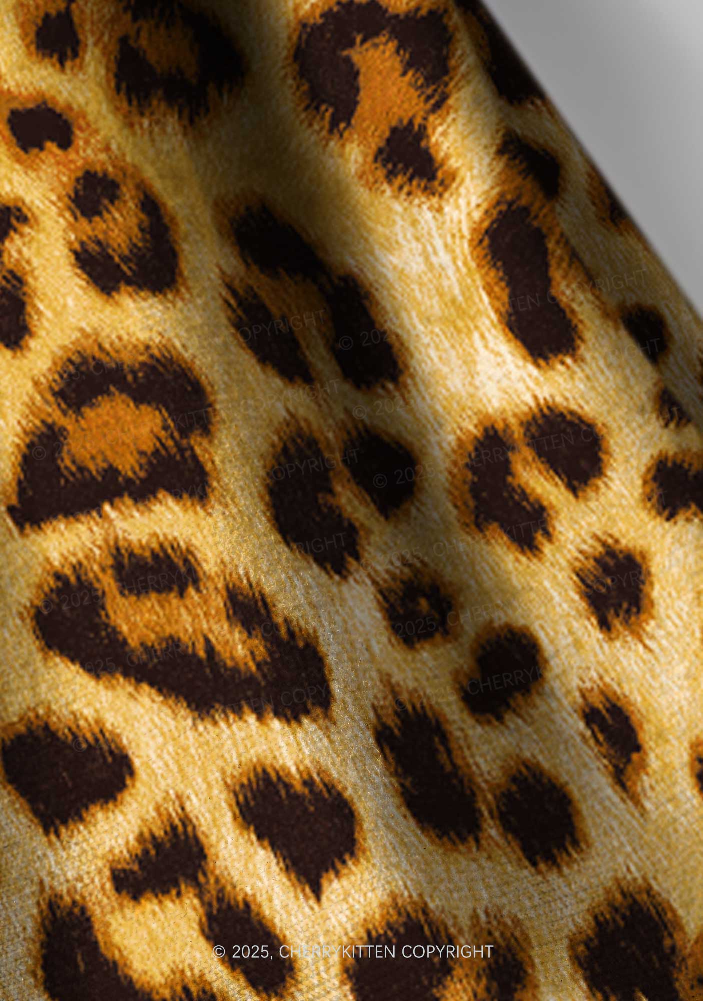 Brown Leopard Y2K Print Headband Cherrykitten - Image 3
