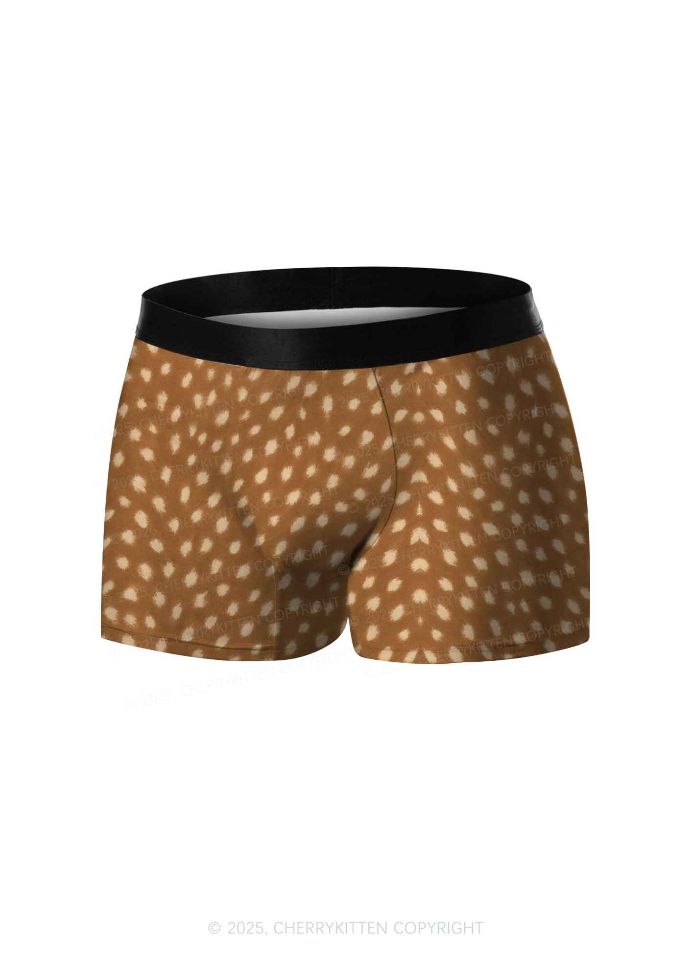 Brown Speckle Y2K Print Men Boxer Briefs Cherrykitten - Image 3