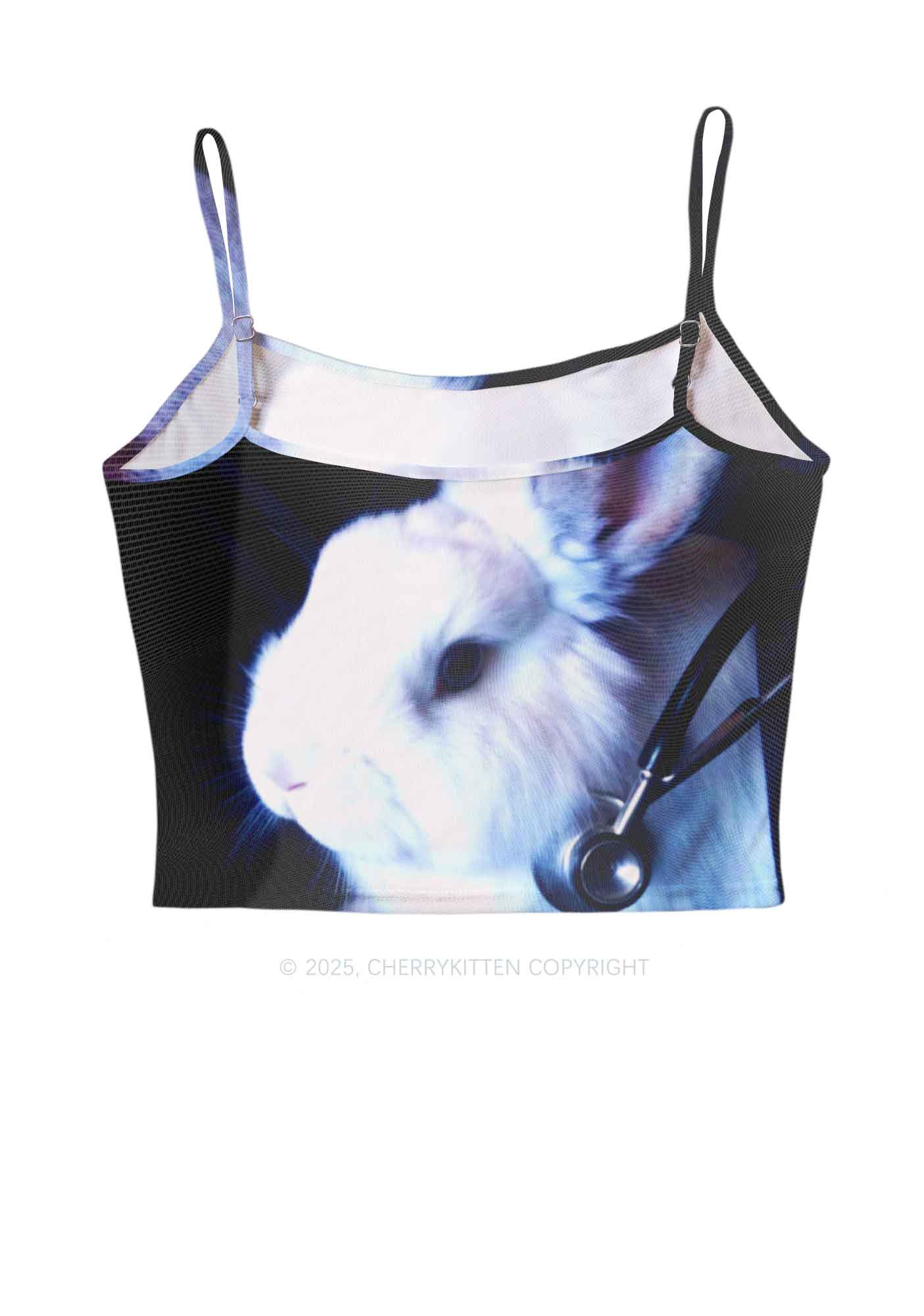 Bunny Doctor Y2K Mesh Cami Tank Cherrykitten - Image 3