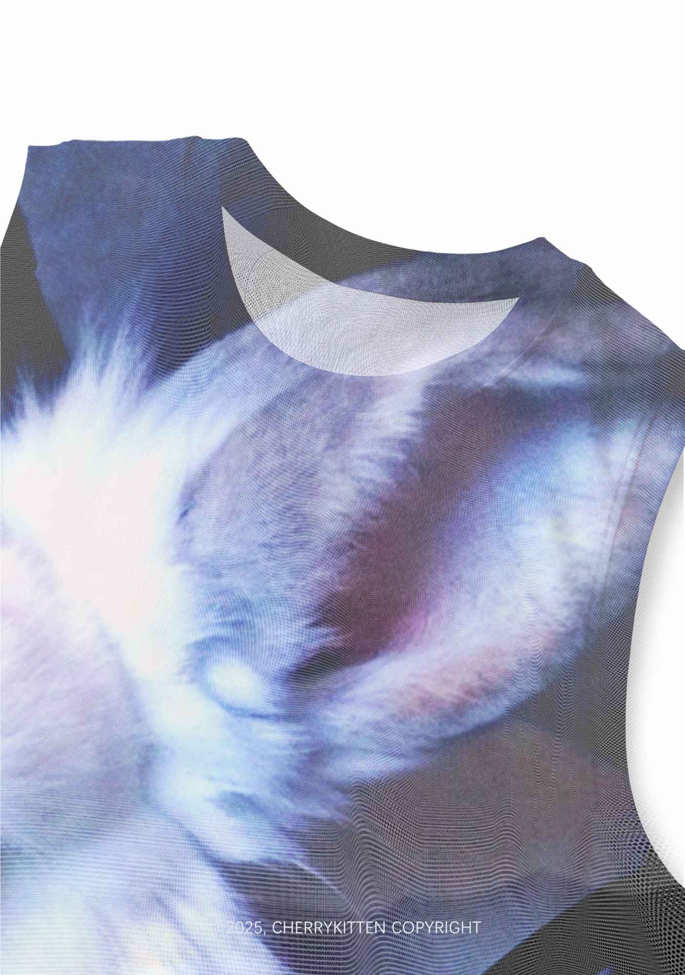 Bunny Doctor Y2K Mesh Muscle Tank Cherrykitten - Image 3