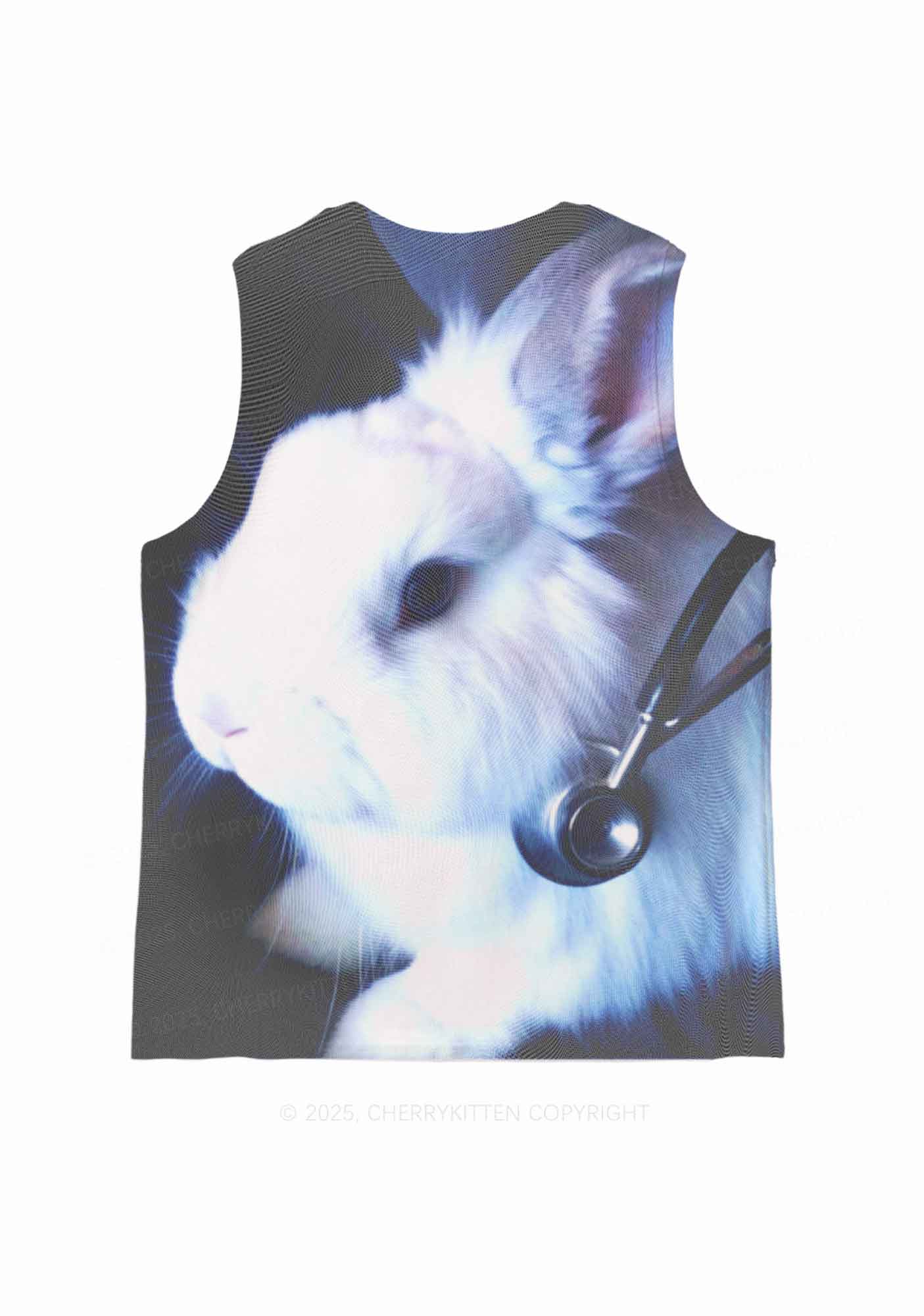 Bunny Doctor Y2K Mesh Muscle Tank Cherrykitten - Image 4