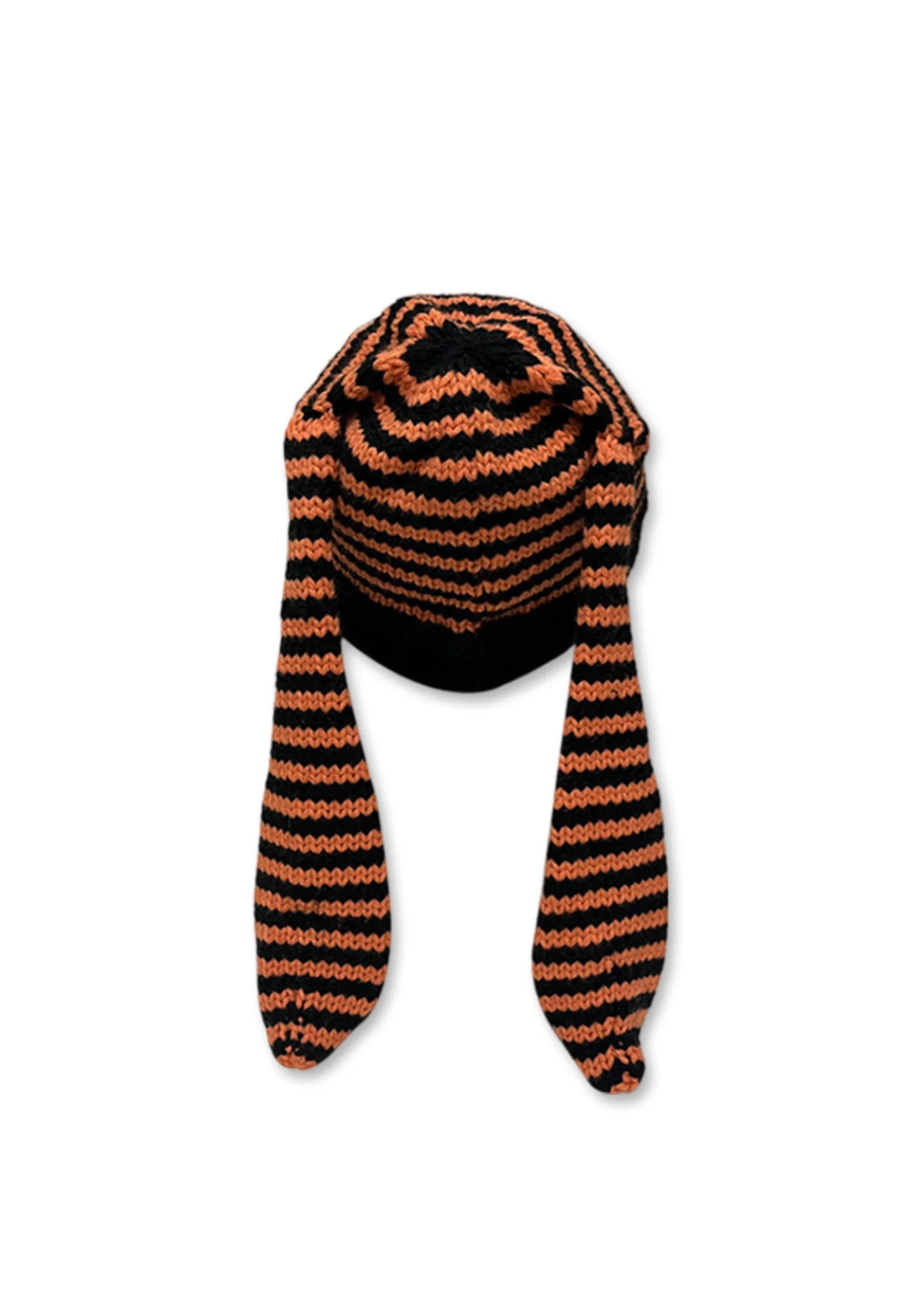 Bunny Ears Striped Y2K Knitted Hat Cherrykitten - Image 7