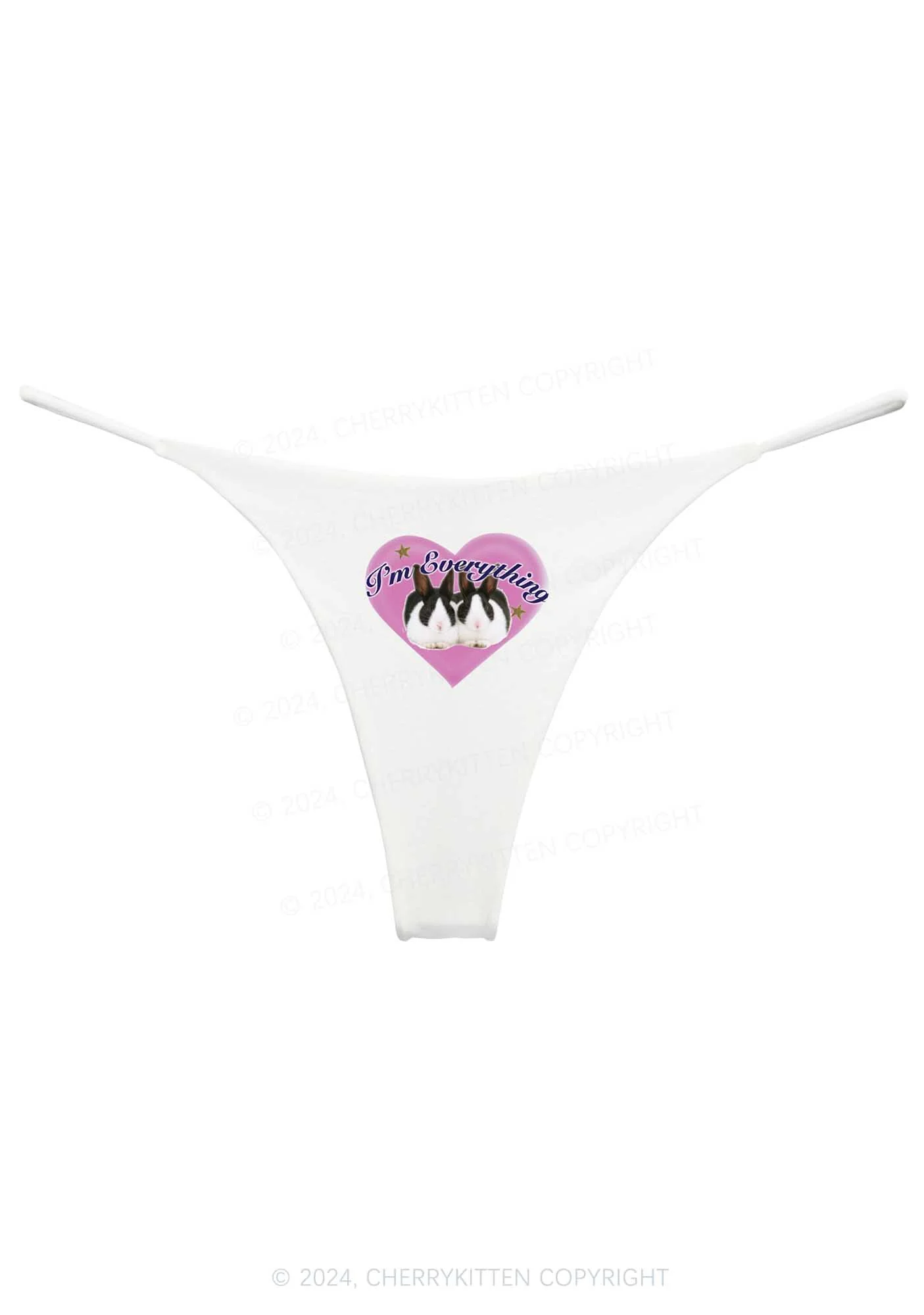 Bunny I'm Everything Y2K Bikini String Thong Cherrykitten - Image 5