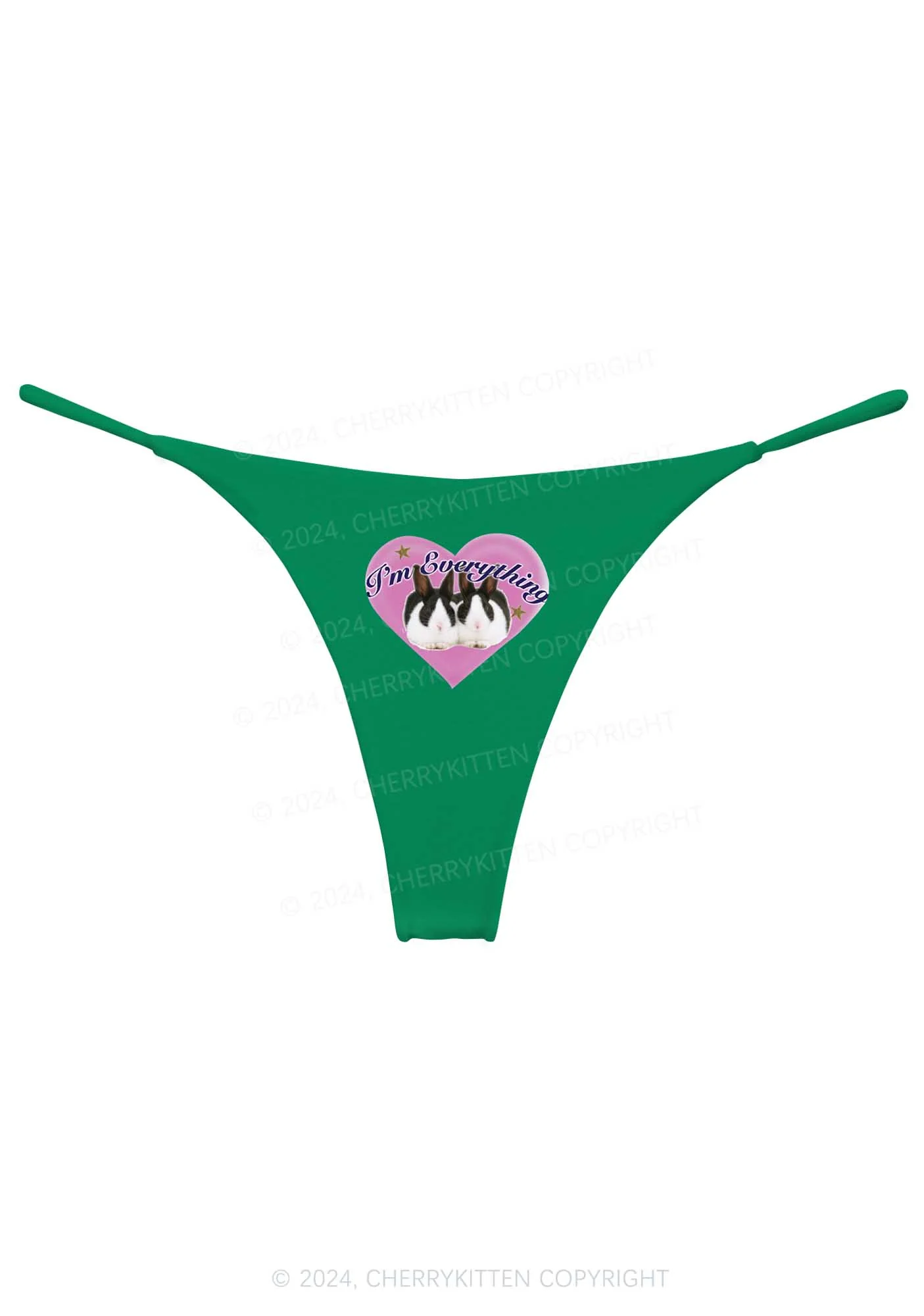 Bunny I'm Everything Y2K Bikini String Thong Cherrykitten - Image 7
