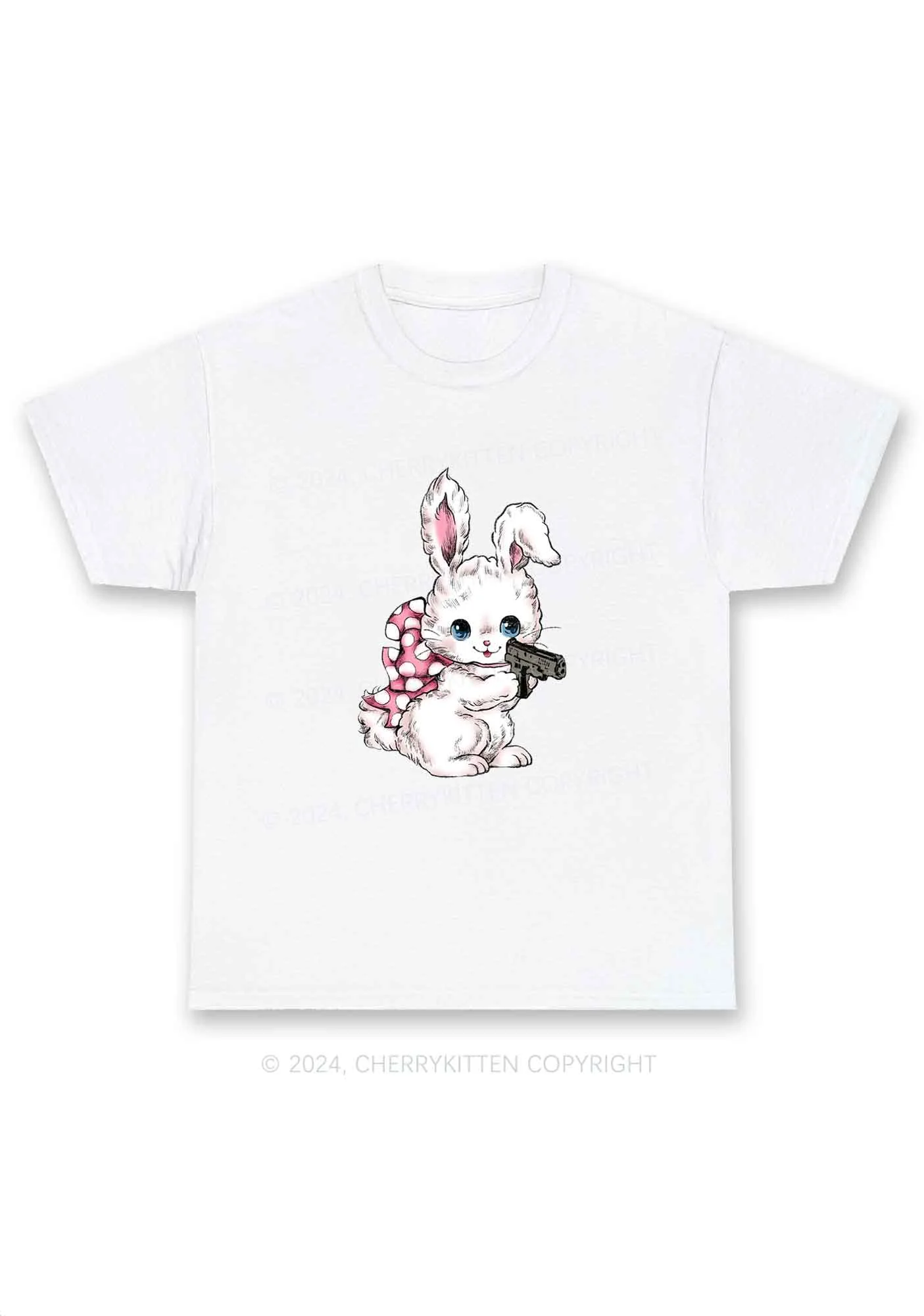Bunny Shooting Y2K Chunky Shirt Cherrykitten - Image 5