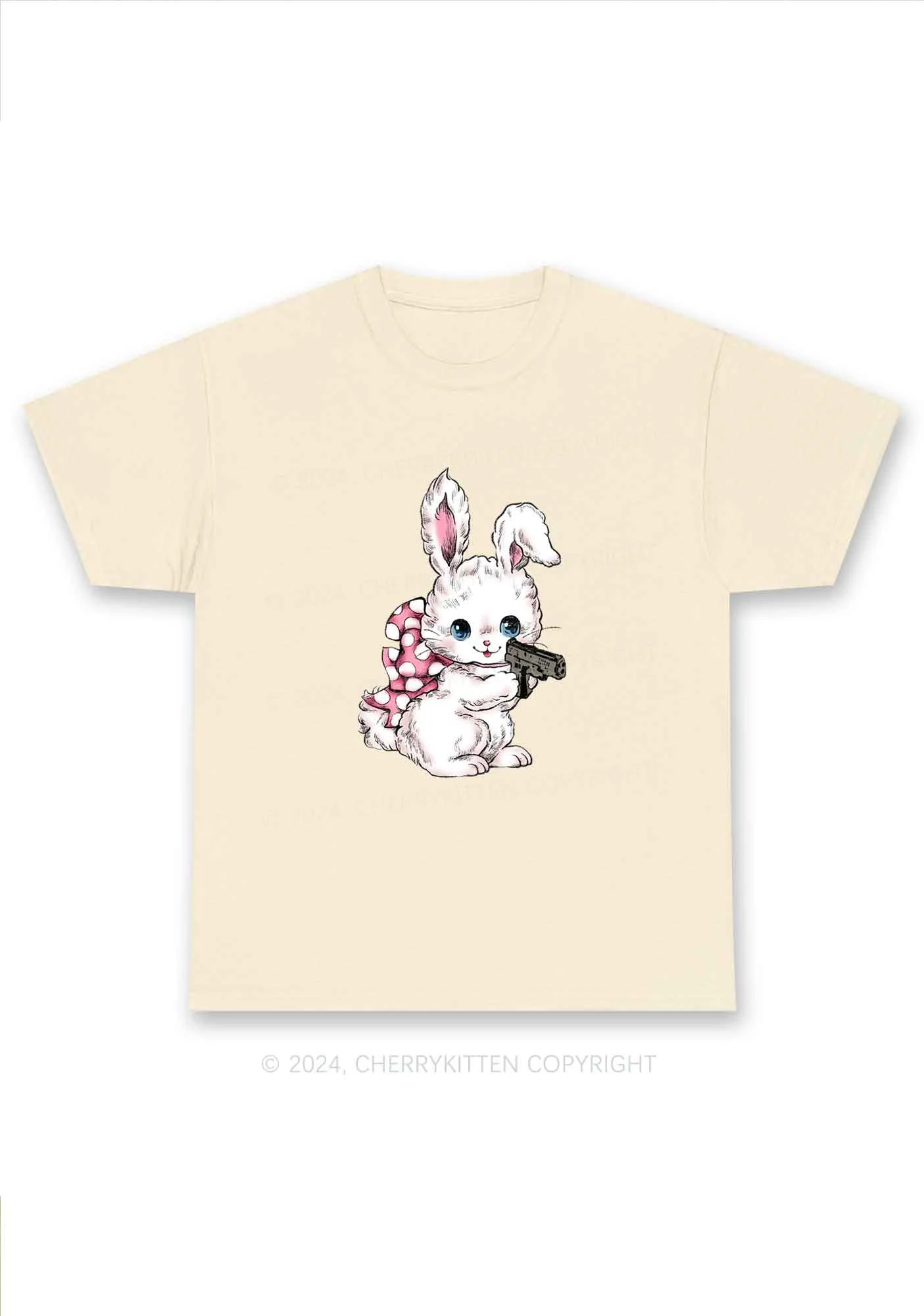 Bunny Shooting Y2K Chunky Shirt Cherrykitten - Image 6