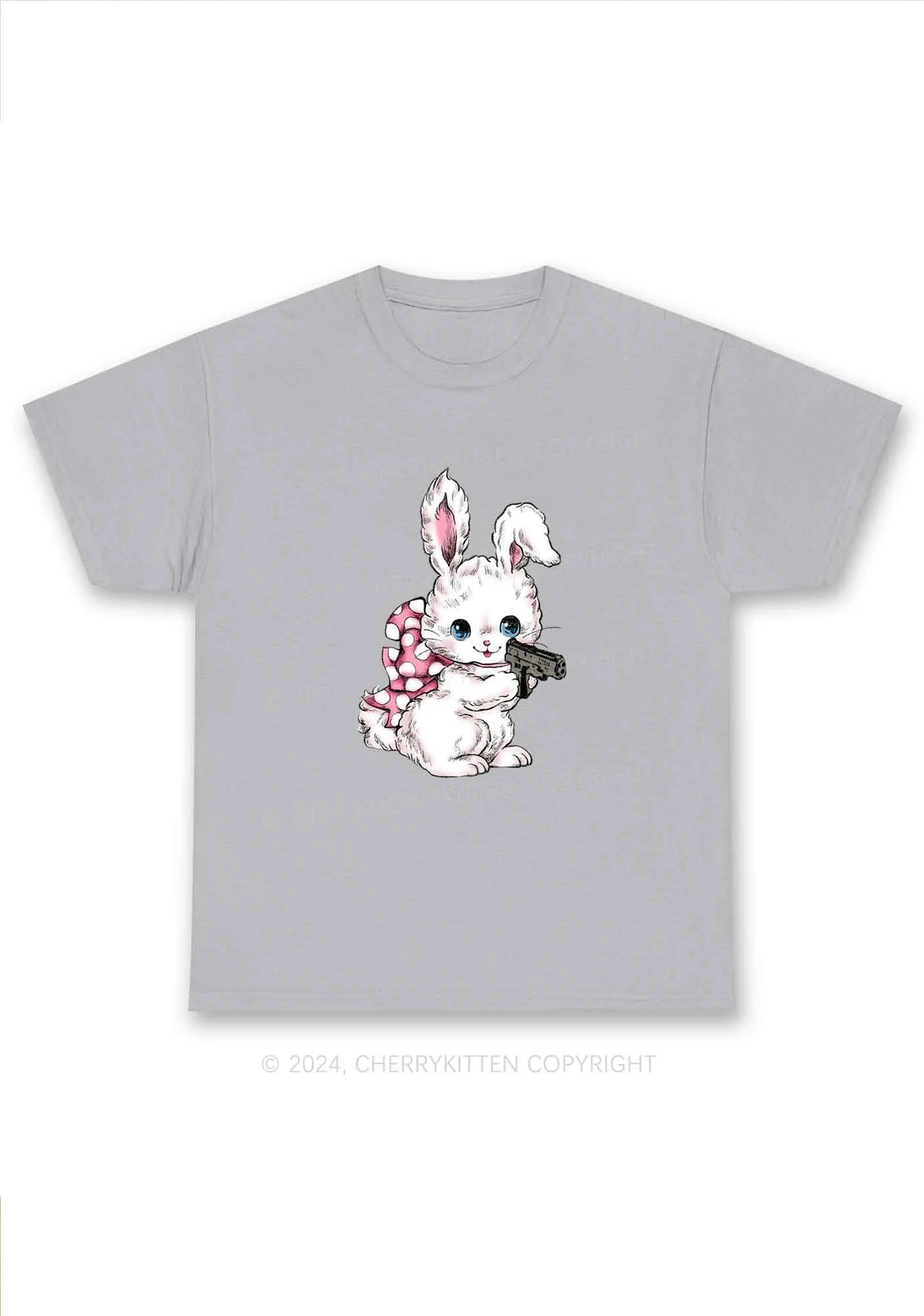 Bunny Shooting Y2K Chunky Shirt Cherrykitten - Image 7