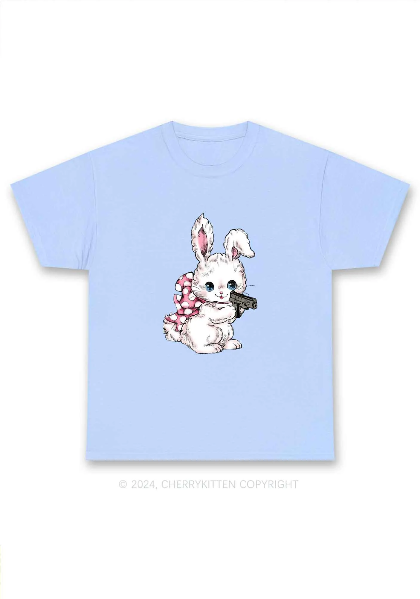 Bunny Shooting Y2K Chunky Shirt Cherrykitten - Image 8