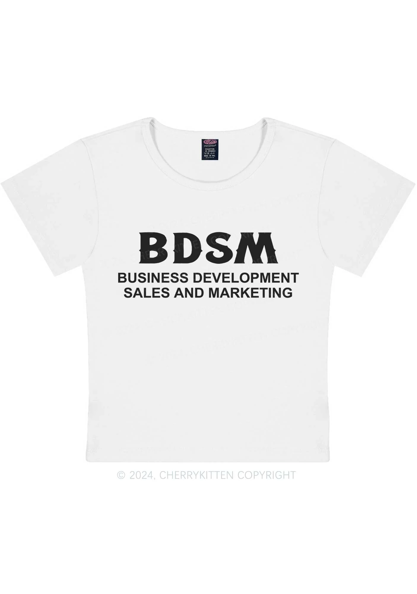 Business Development Y2K Baby Tee Cherrykitten - Image 5