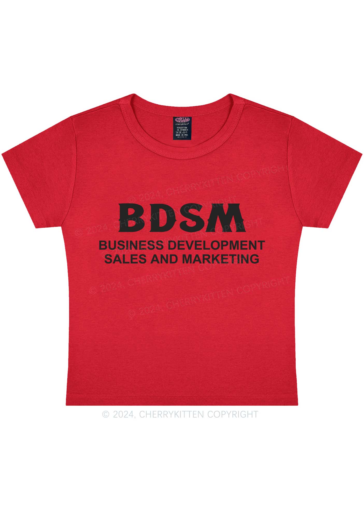 Business Development Y2K Baby Tee Cherrykitten - Image 6