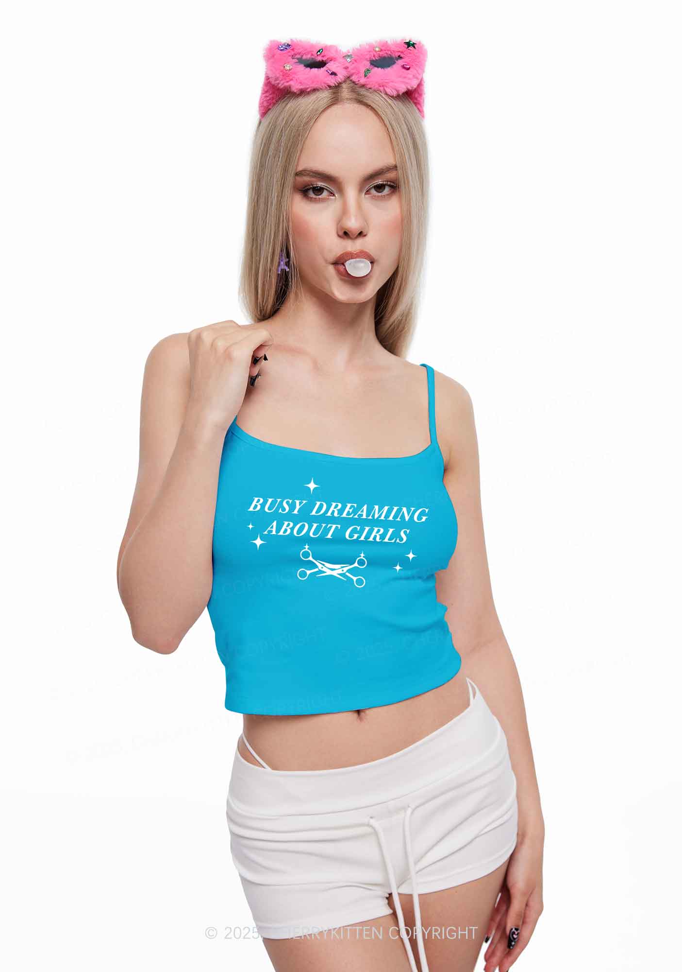 Busy Dreaming About Girls Pride Y2K Spaghetti Strap Cami Cherrykitten - Image 2
