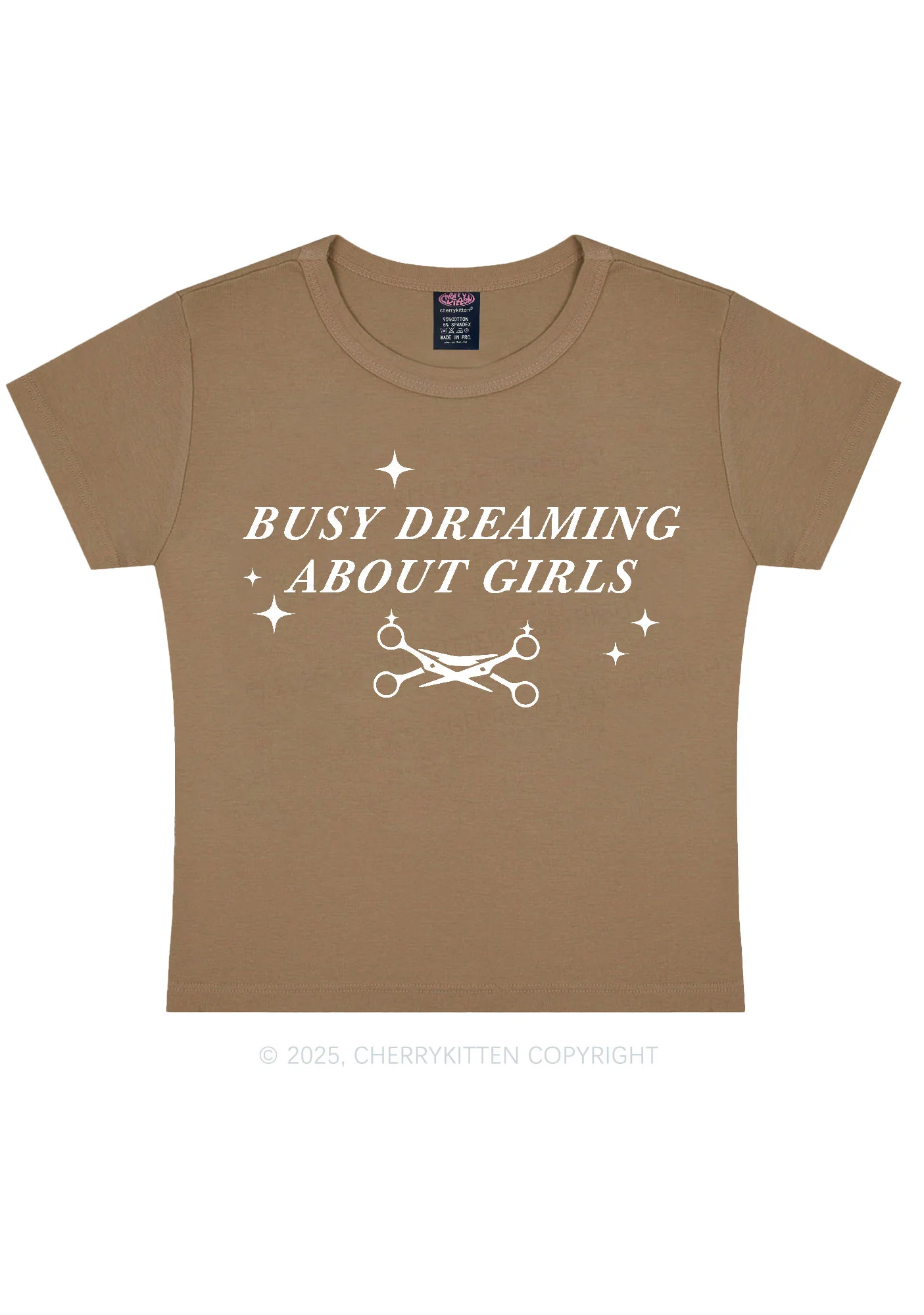 Busy Dreaming About Girls Pride Y2K Baby Tee Cherrykitten - Image 10