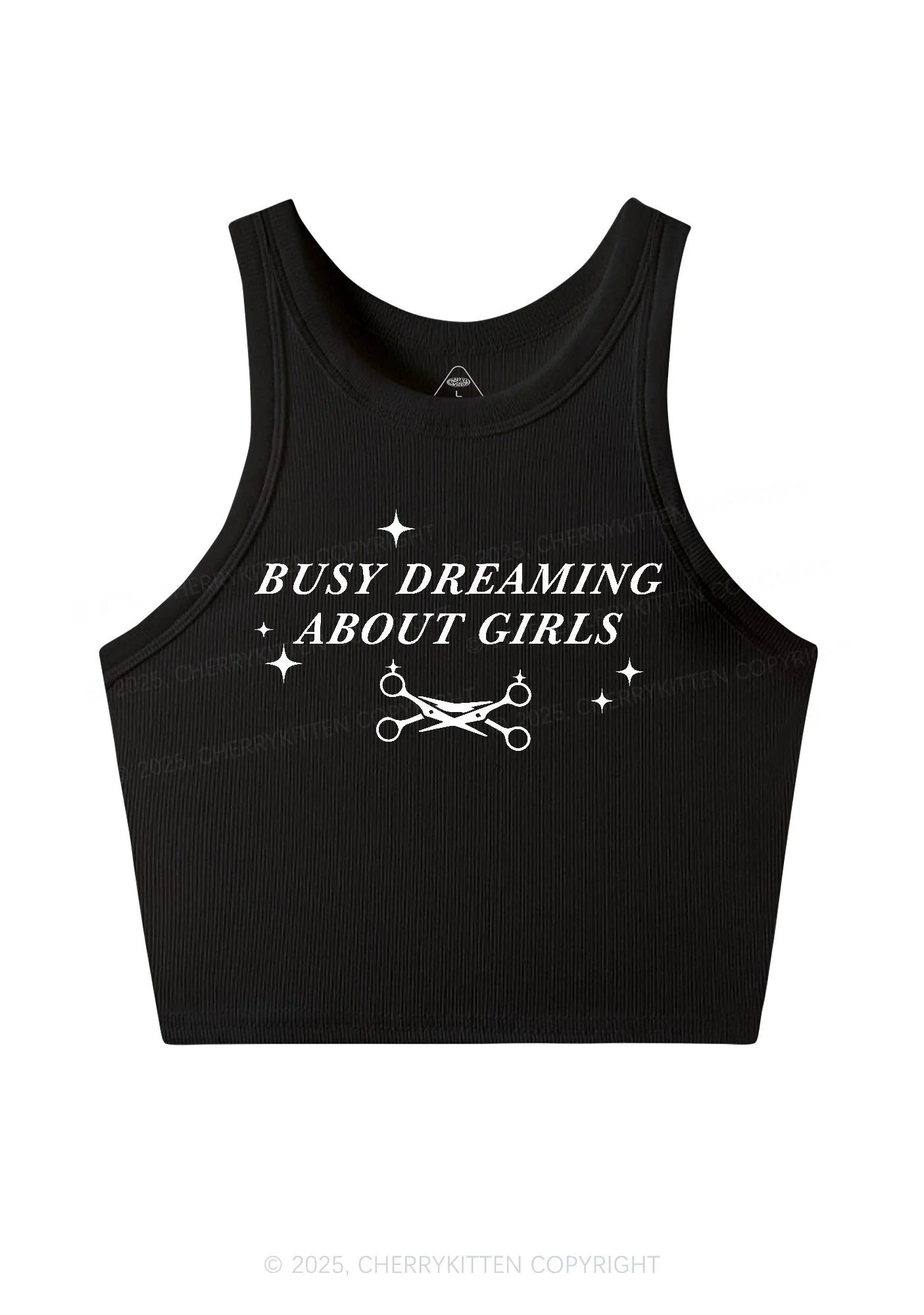 Busy Dreaming About Girls Pride Y2K Crop Tank Top Cherrykitten - Image 3