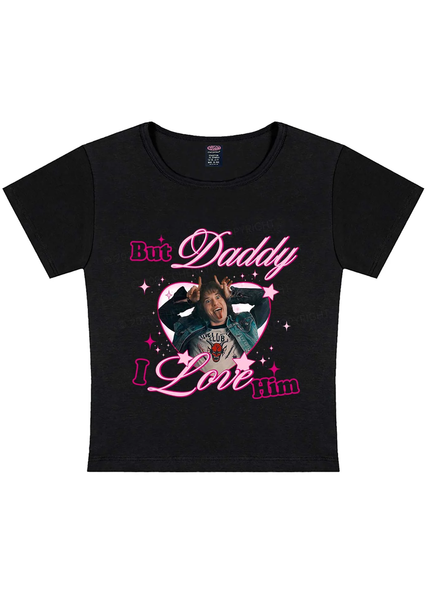 But Daddy I Love EM Y2K Baby Tee Cherrykitten - Image 3