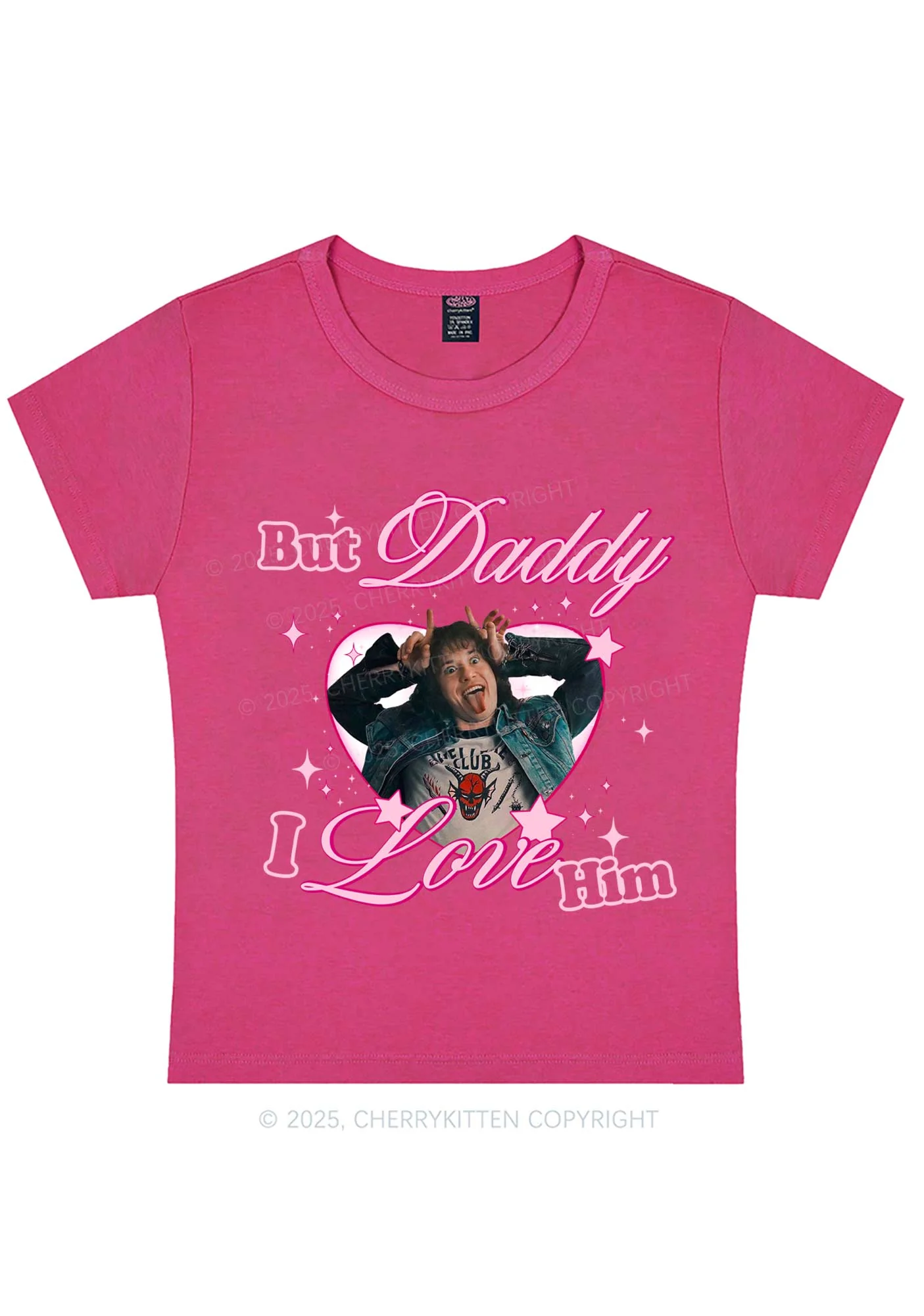 But Daddy I Love EM Y2K Baby Tee Cherrykitten - Image 4
