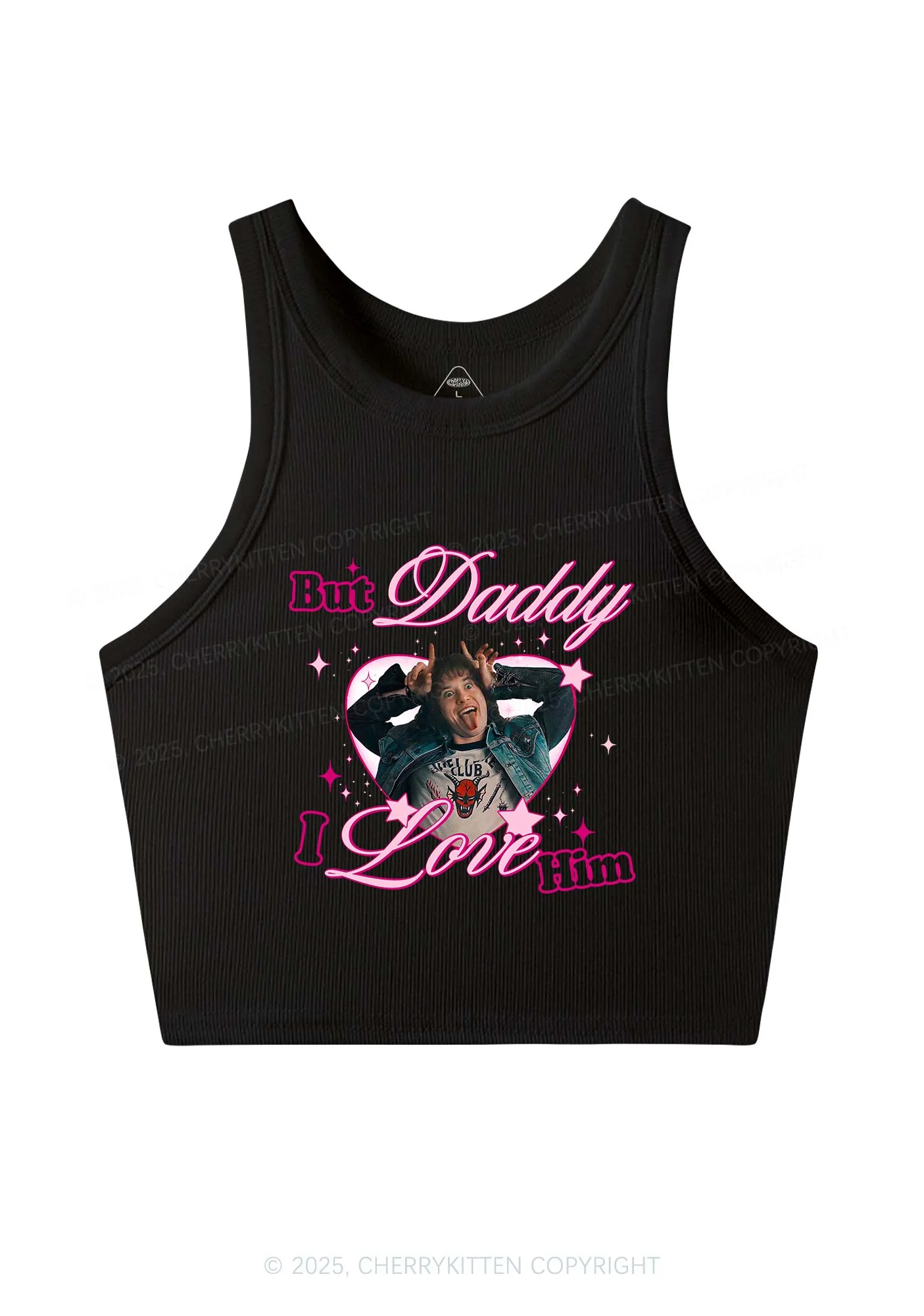 But Daddy I Love EM Y2K Crop Tank Top Cherrykitten - Image 3