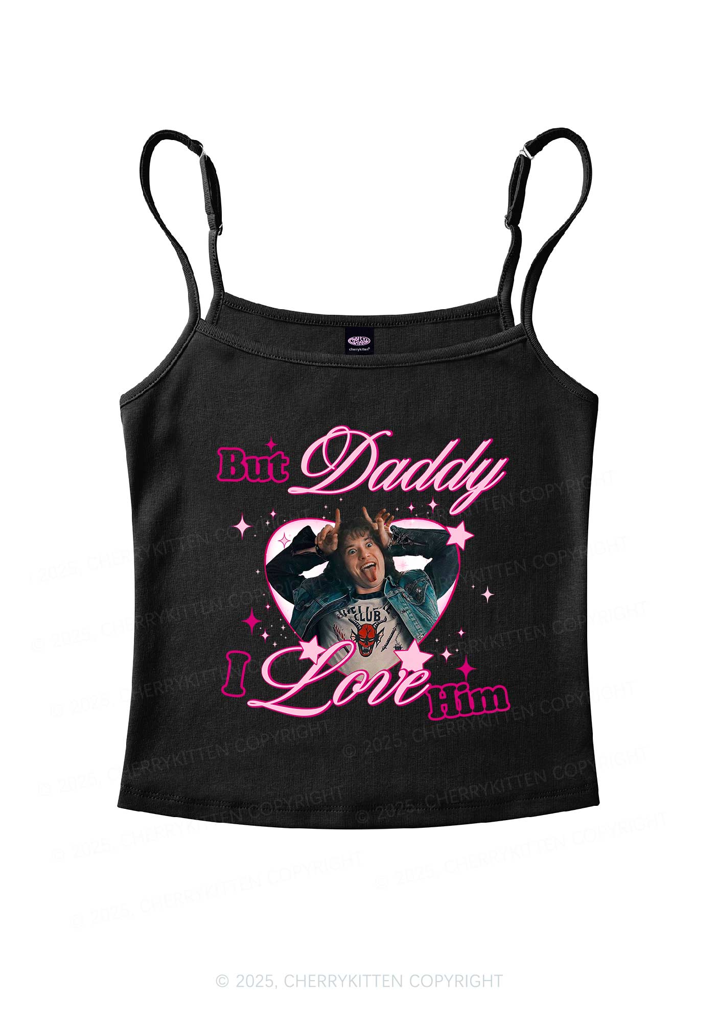 But Daddy I Love EM Y2K Spaghetti Strap Cami Cherrykitten - Image 3