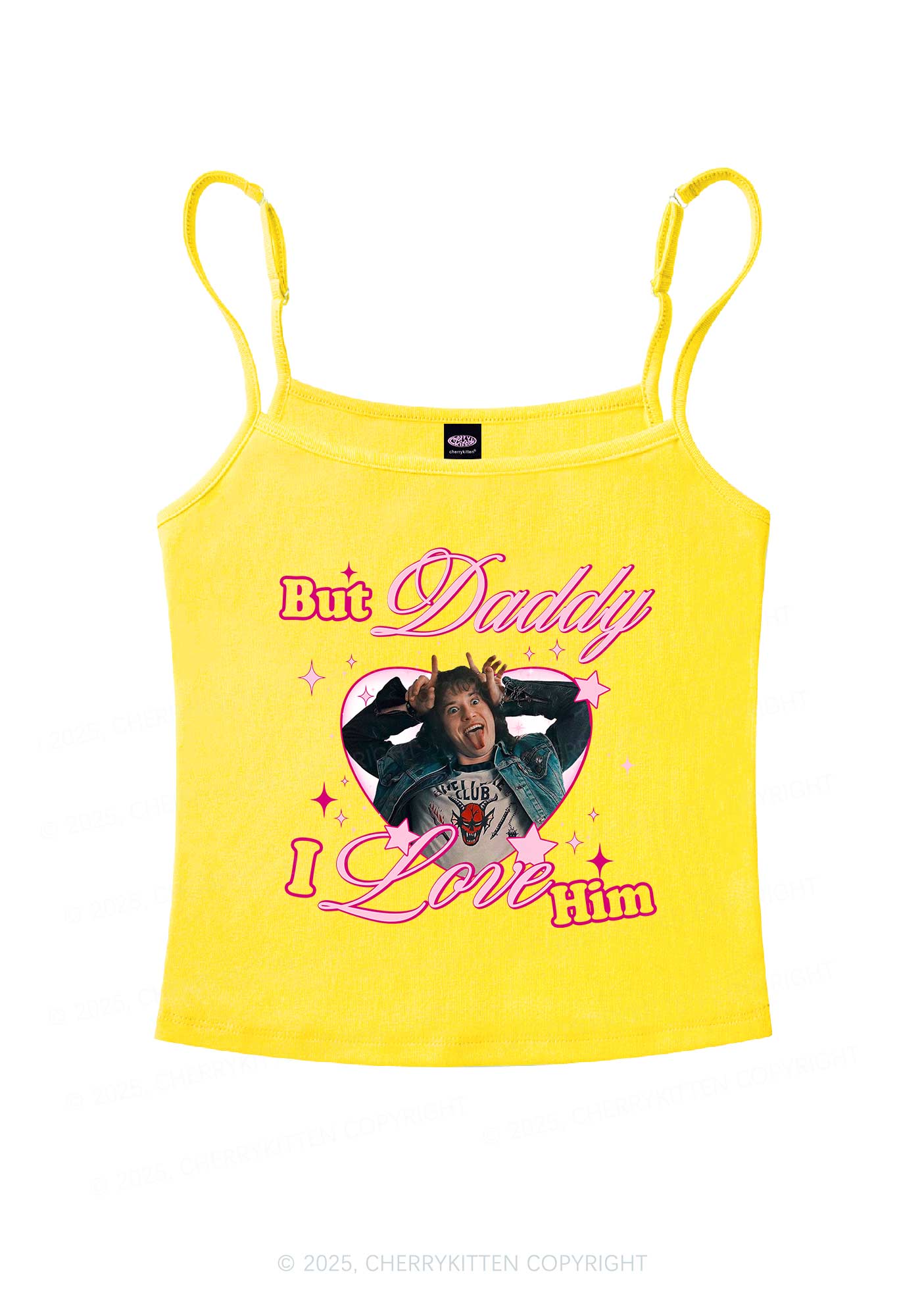 But Daddy I Love EM Y2K Spaghetti Strap Cami Cherrykitten - Image 4
