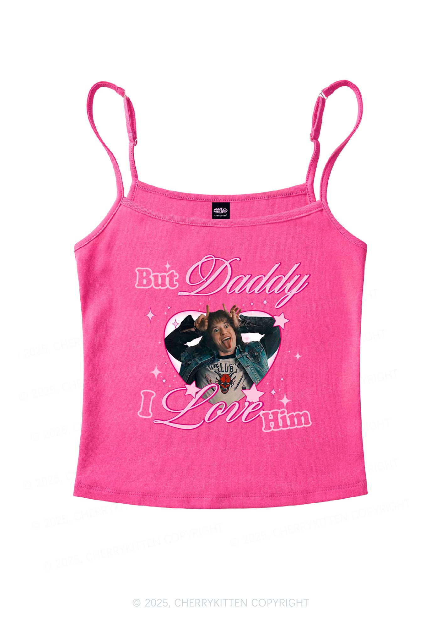 But Daddy I Love EM Y2K Spaghetti Strap Cami Cherrykitten - Image 5