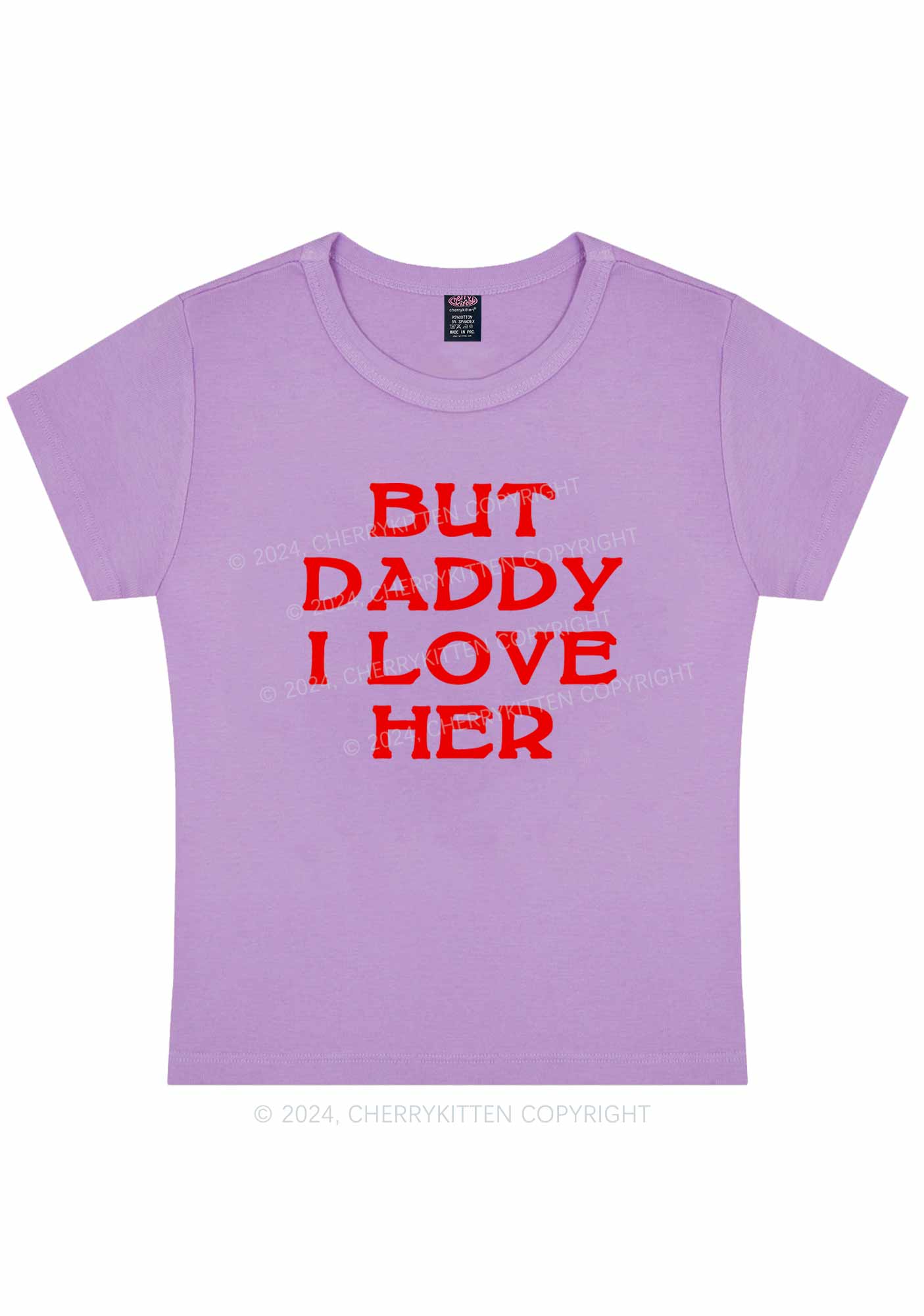 But Daddy I Love Her Y2K Baby Tee Cherrykitten - Image 10
