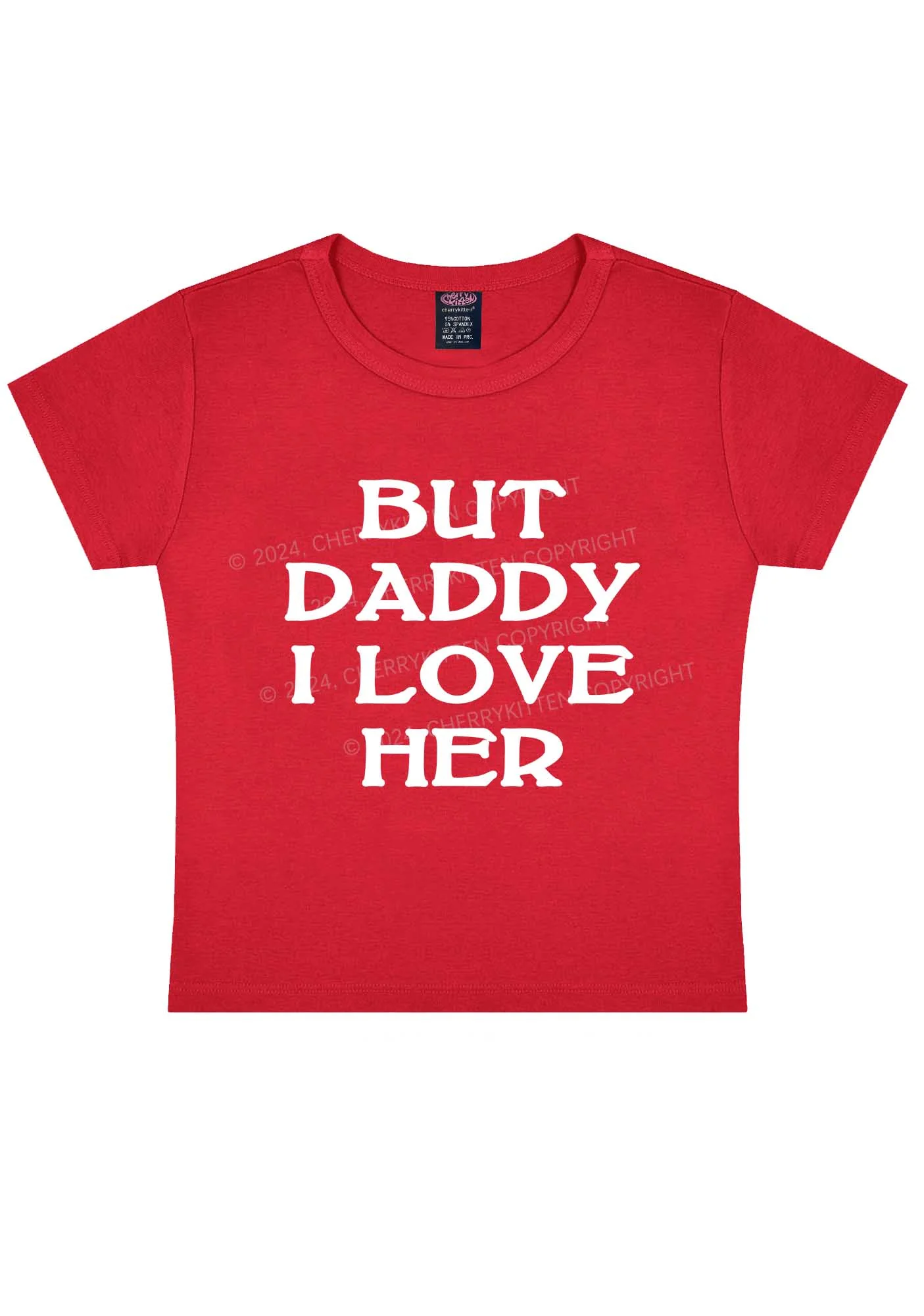 But Daddy I Love Her Y2K Baby Tee Cherrykitten - Image 12