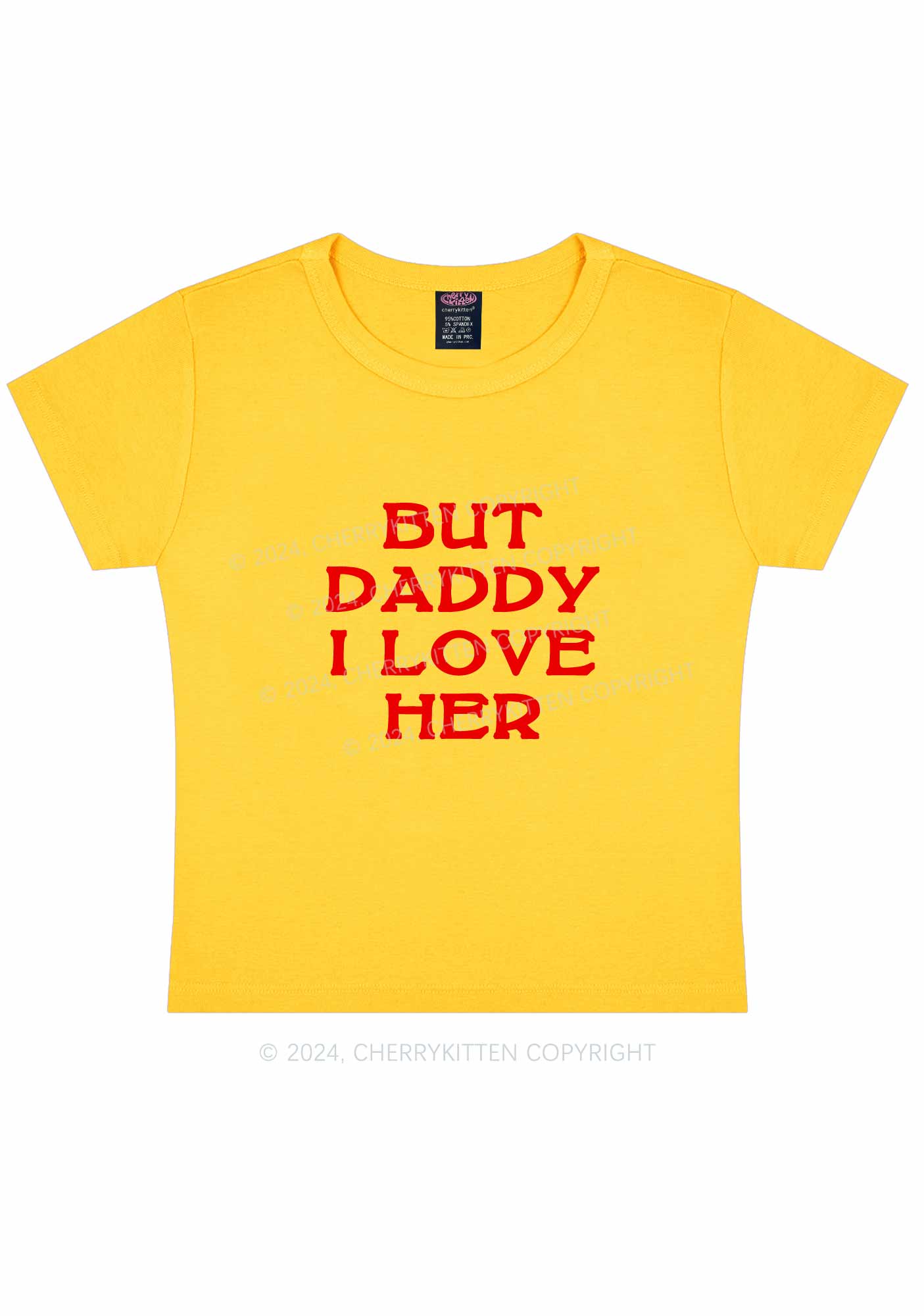 But Daddy I Love Her Y2K Baby Tee Cherrykitten - Image 6