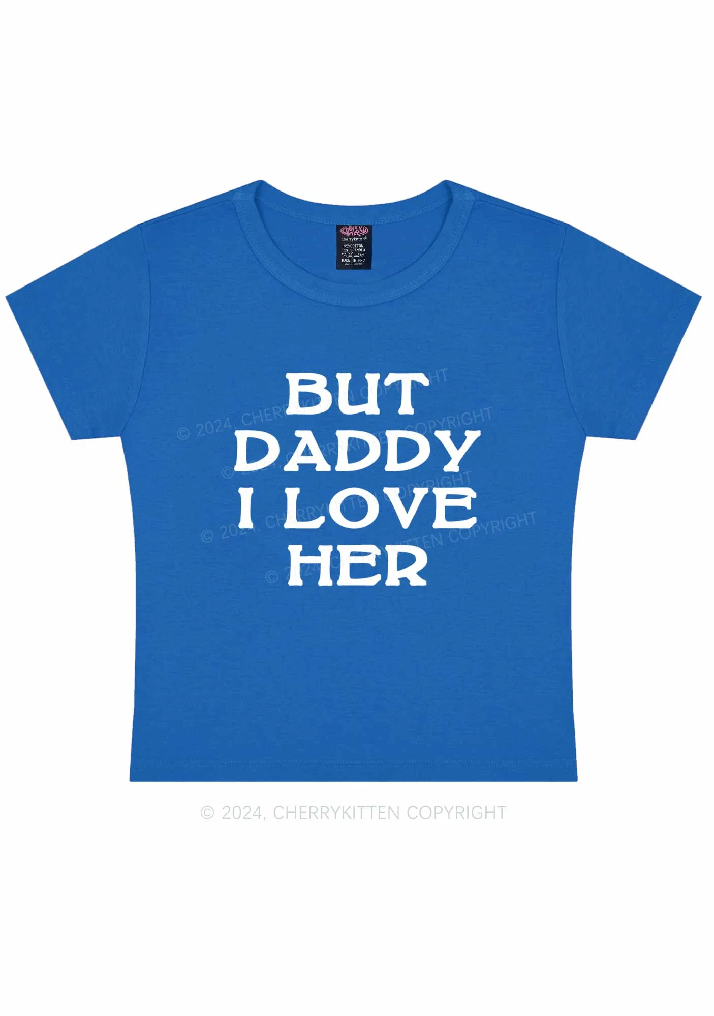 But Daddy I Love Her Y2K Baby Tee Cherrykitten - Image 9