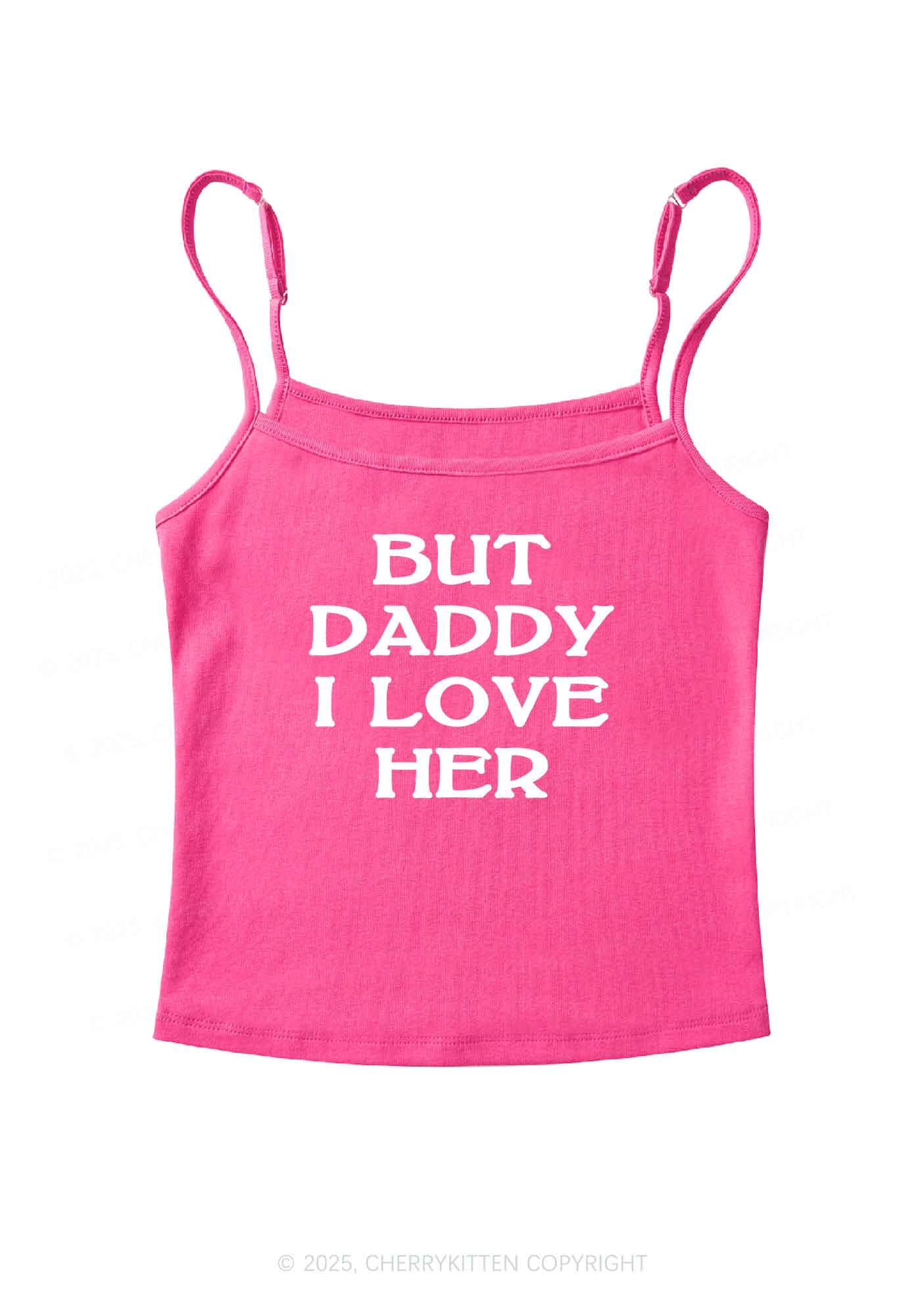 But Daddy I Love Her Pride Y2K Spaghetti Strap Cami Cherrykitten - Image 3