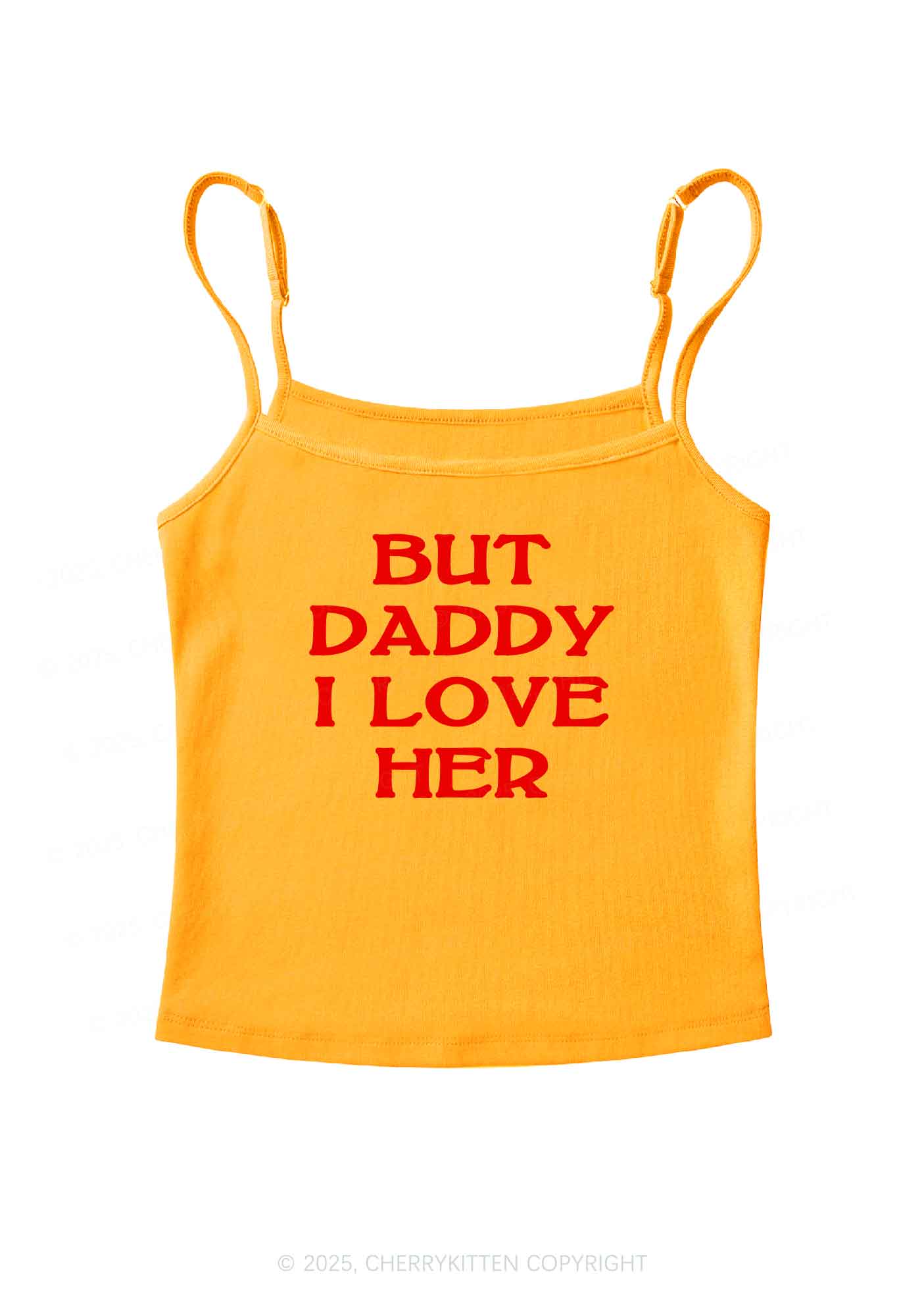 But Daddy I Love Her Pride Y2K Spaghetti Strap Cami Cherrykitten - Image 5