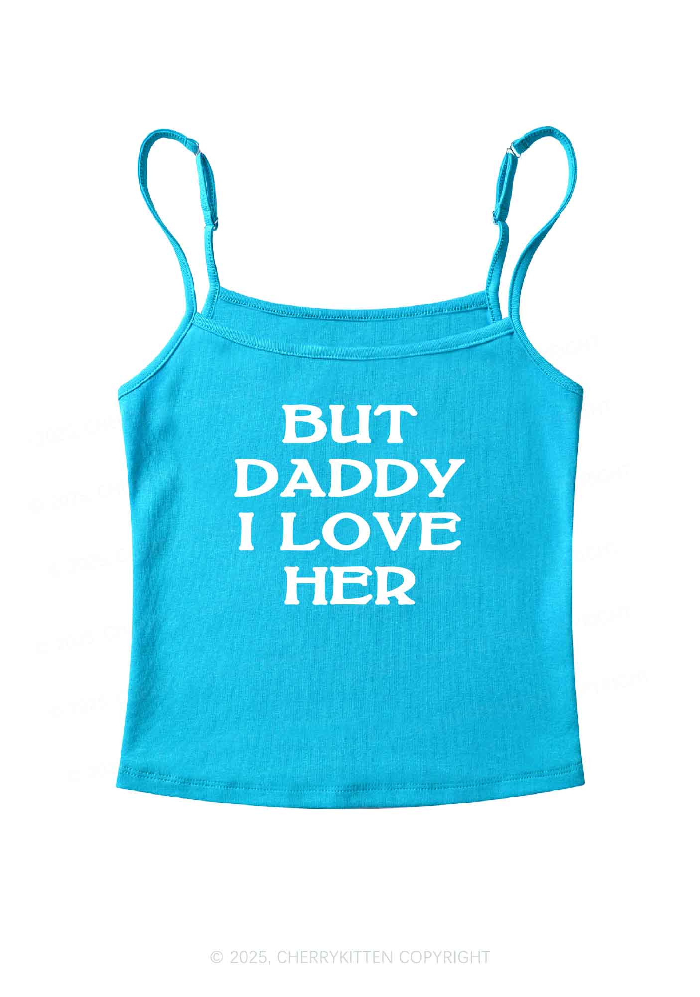 But Daddy I Love Her Pride Y2K Spaghetti Strap Cami Cherrykitten - Image 6
