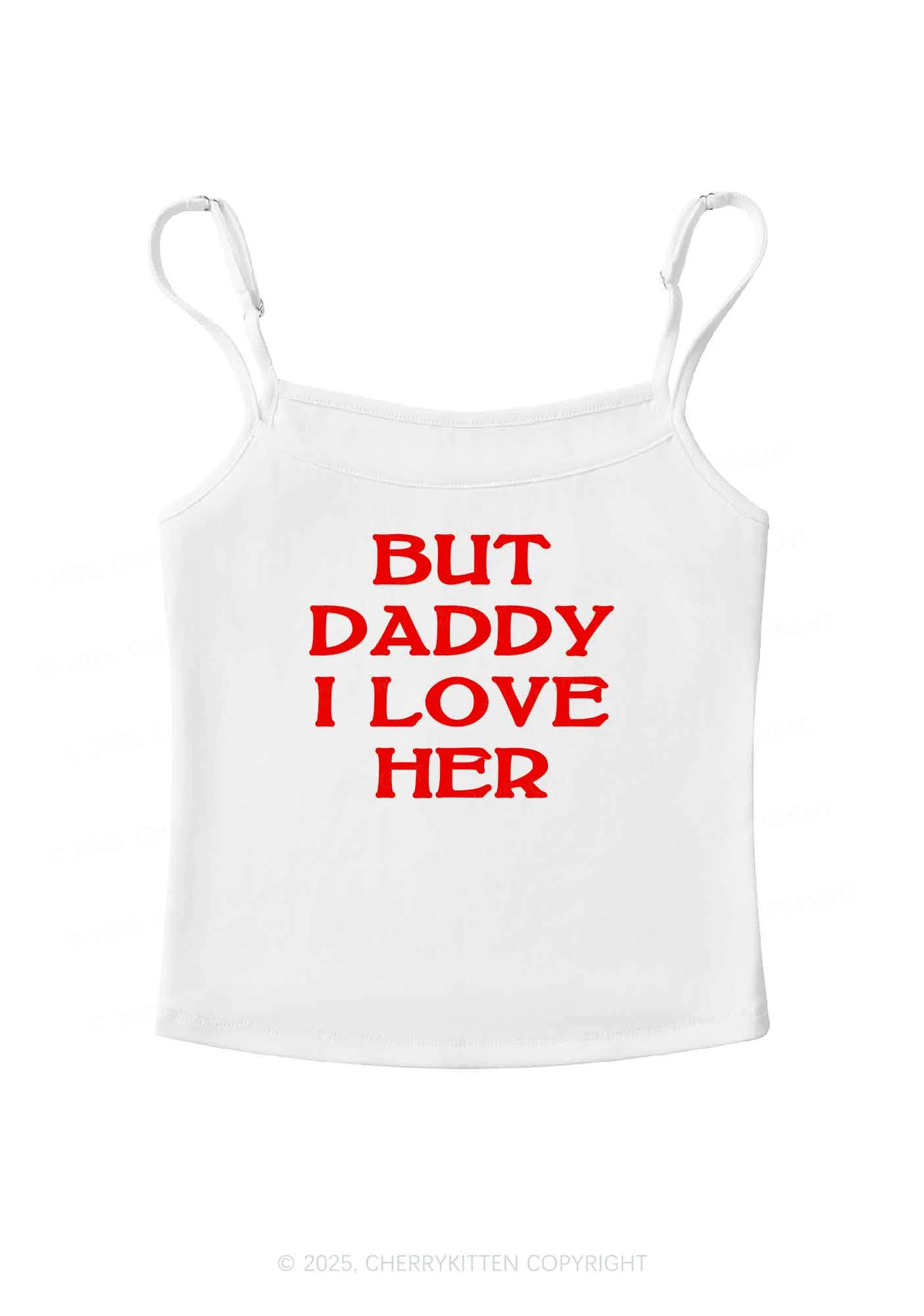 But Daddy I Love Her Pride Y2K Spaghetti Strap Cami Cherrykitten - Image 7