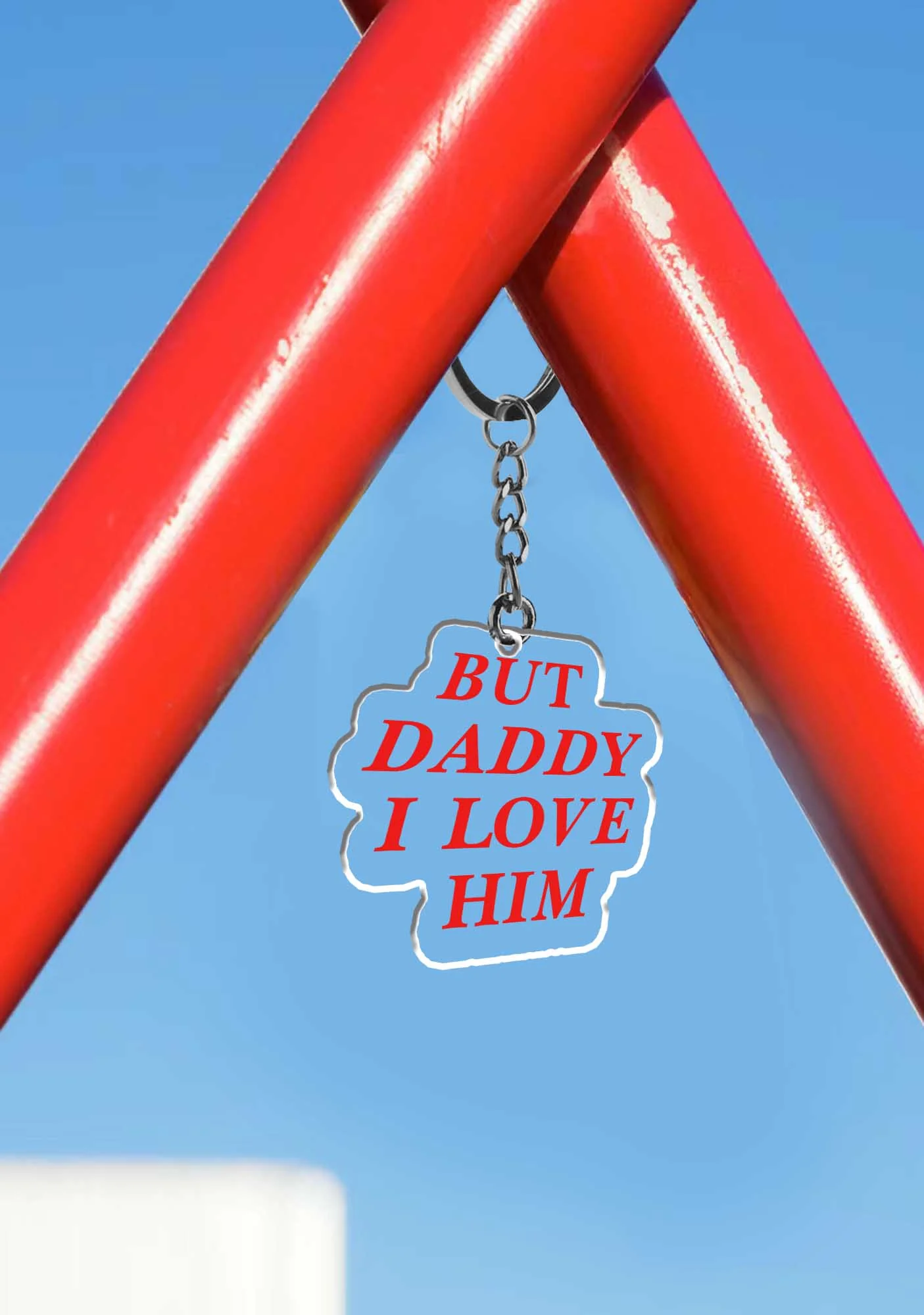 But Daddy I Love Him 1Pc Y2K Keychain Cherrykitten - Image 3