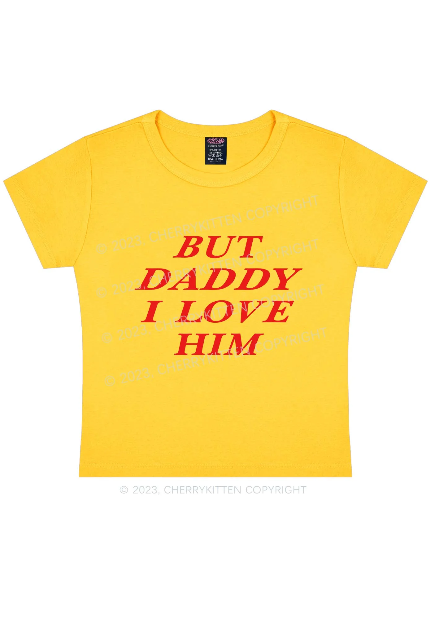 But Daddy I Love Him Y2K Baby Tee - Image 4