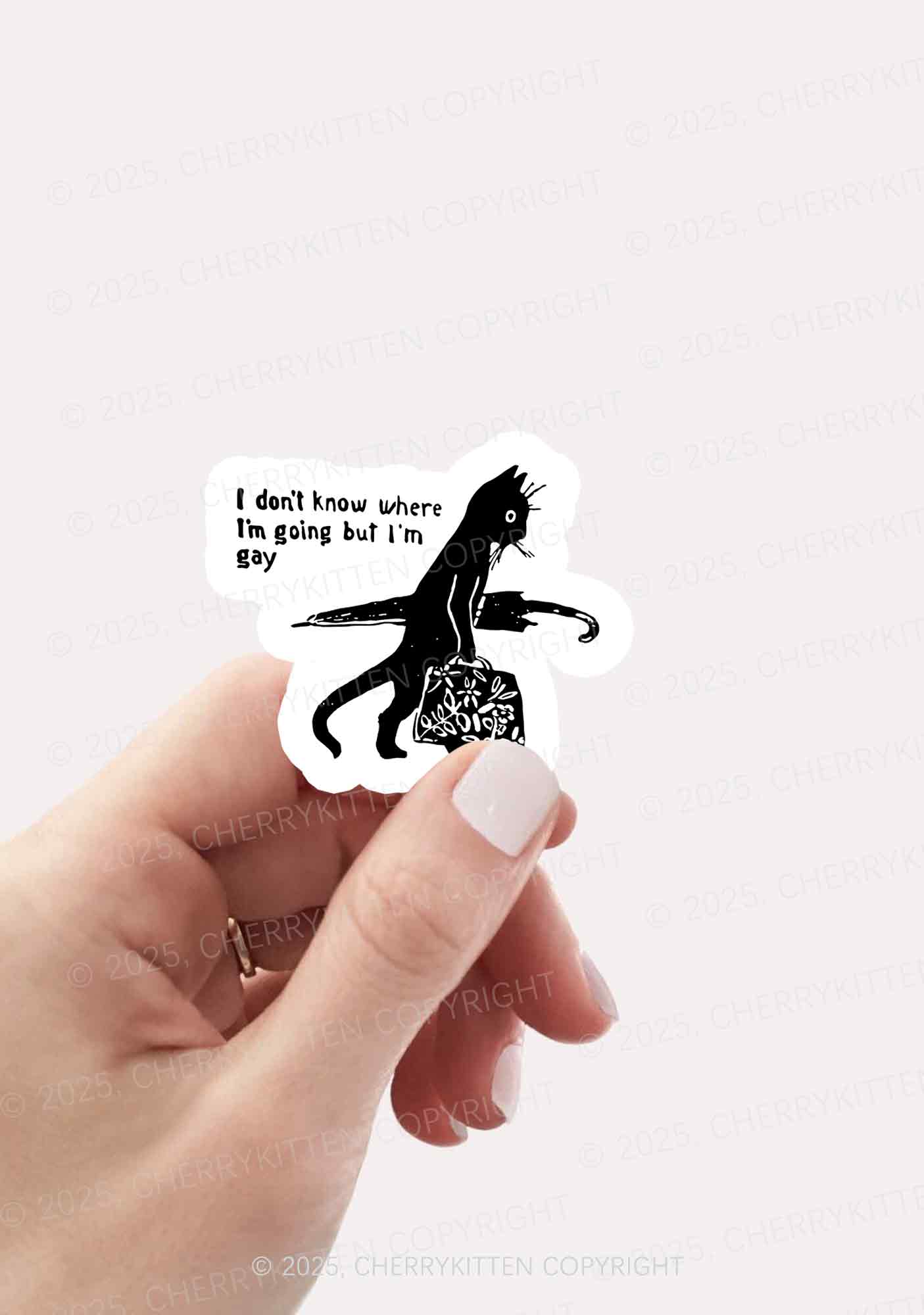 But I Am Gay Pride 1Pc Y2K Sticker Cherrykitten - Image 2