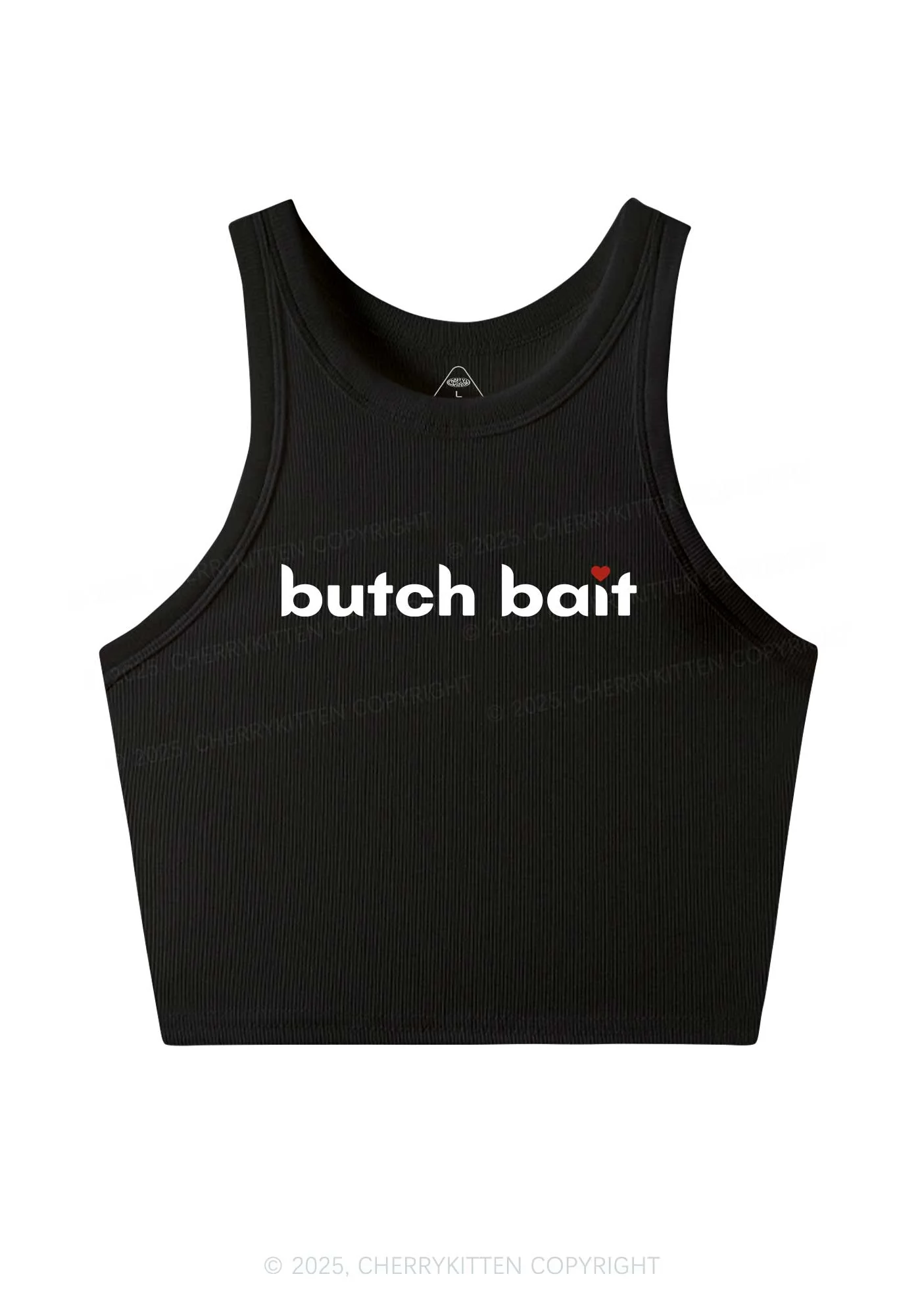 Butch Bait Heart Y2K Crop Tank Top Cherrykitten - Image 3